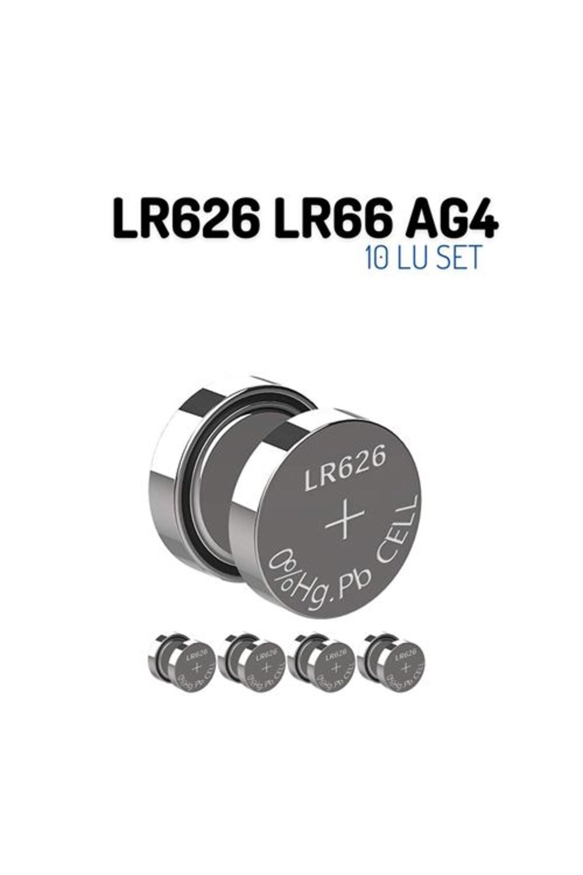 SAVA HOME COLLECTİON LR626 LR66 AG4 1.55V 10 Adet Alkaline Pil