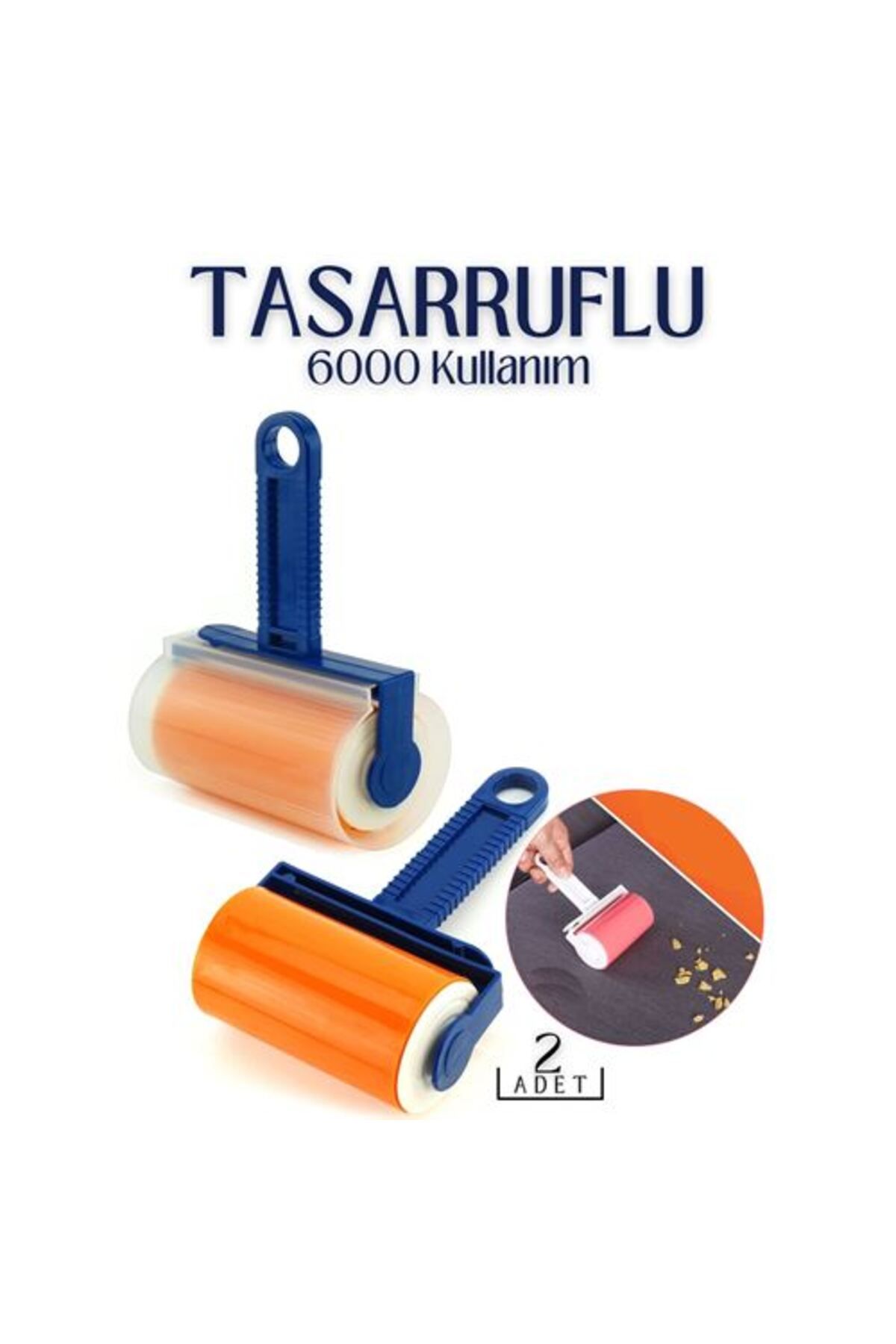 SAVA HOME COLLECTİON Tüy Tiftik Toplayıcı 6000 Kullanım Tisserant Design 2 li SET