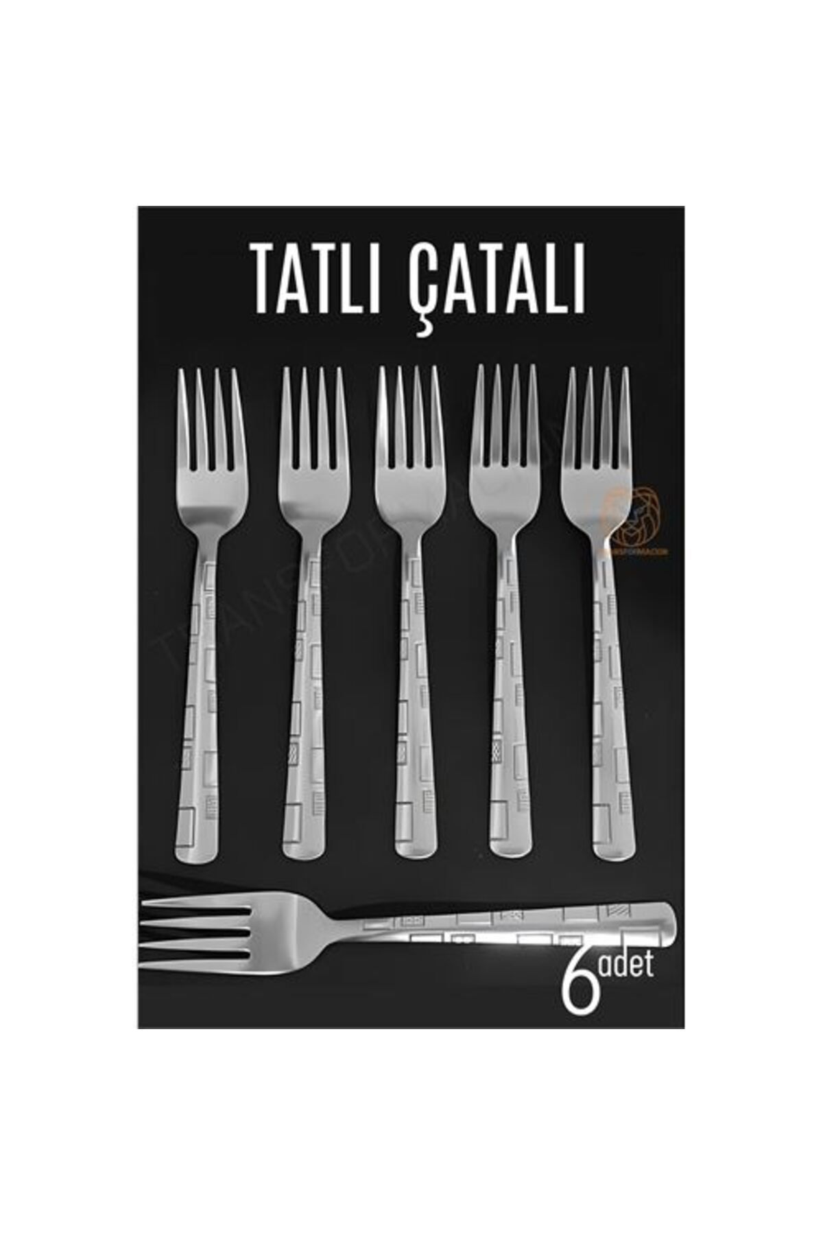 TYYLİ Tatlı Çatalı Seti Veneta 6 lı Paslanmaz