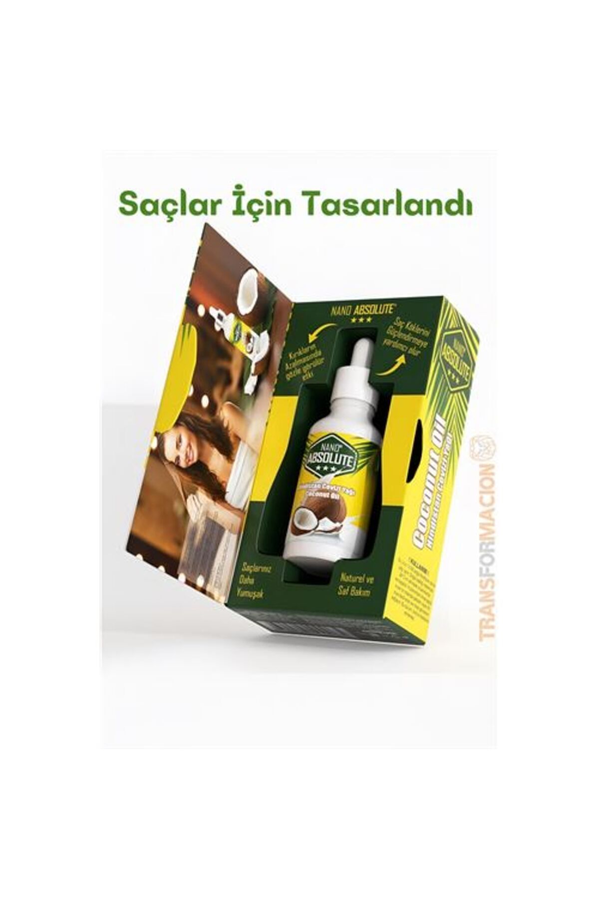 SAVA HOME COLLECTİON Saçlar İçin Hindistan Cevizi Yağı 50 Ml Nano Absolute
