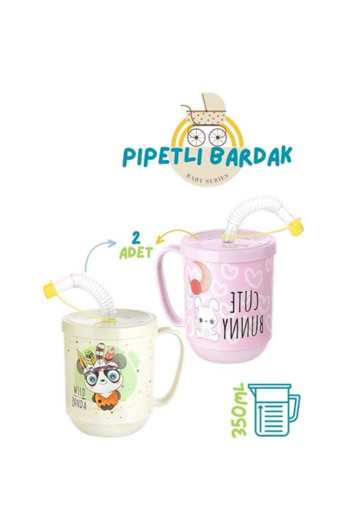 karadağsb Pipetli Bardak 2 Li Momma Design