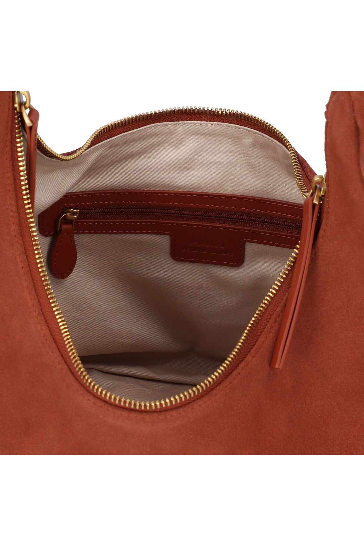 PİNKO-Slouchy Schultertasche Leder 40 Cm 5