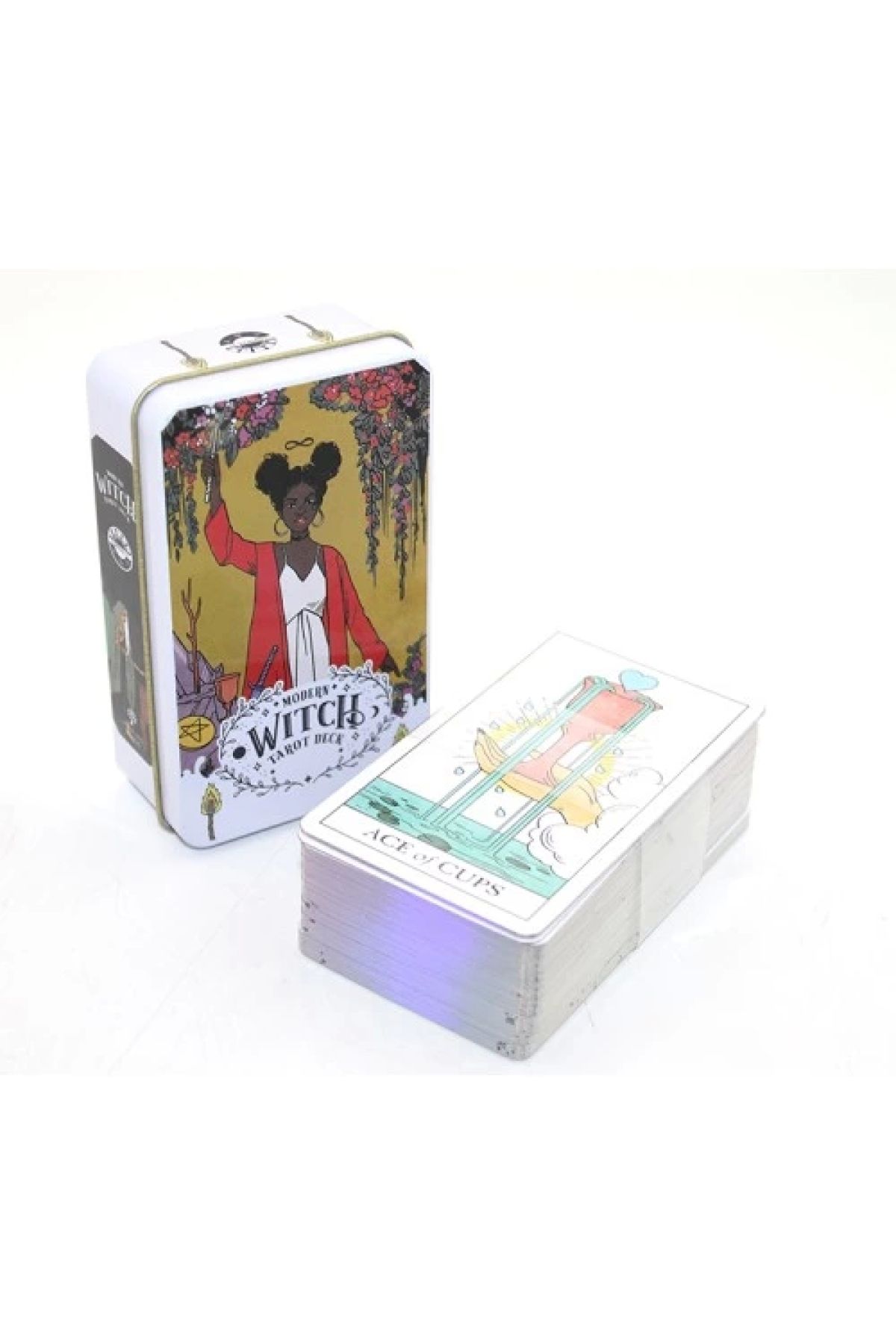 TTT Metal Kutulu Tarot Kartı Modern Witch