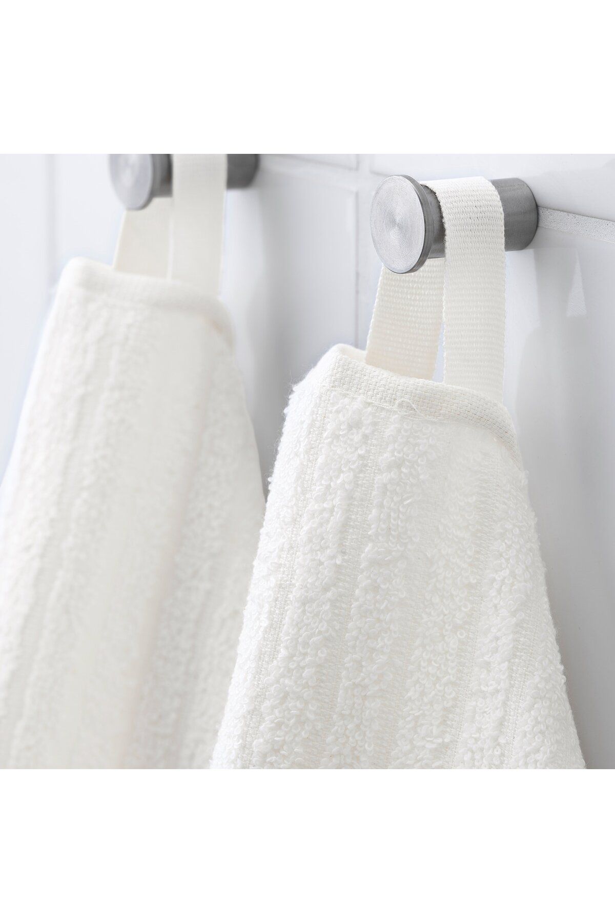 IKEA-IKEA VÅGSJÖN Hand Towel White 40x70 cm – 100% Cotton, Soft & Absorbent 400 g/m² 4