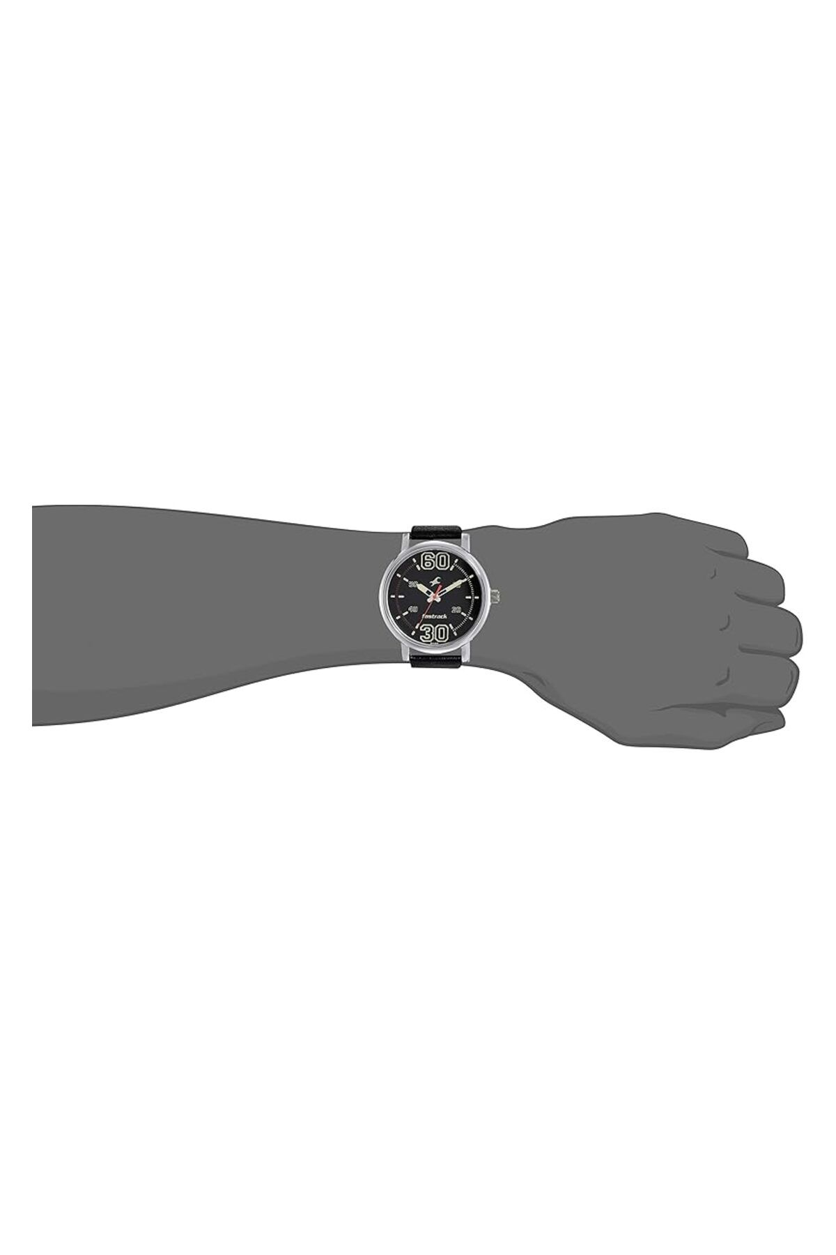 Generic-Fastrack Fundamentals Black Dial Analog Watch For Men 4