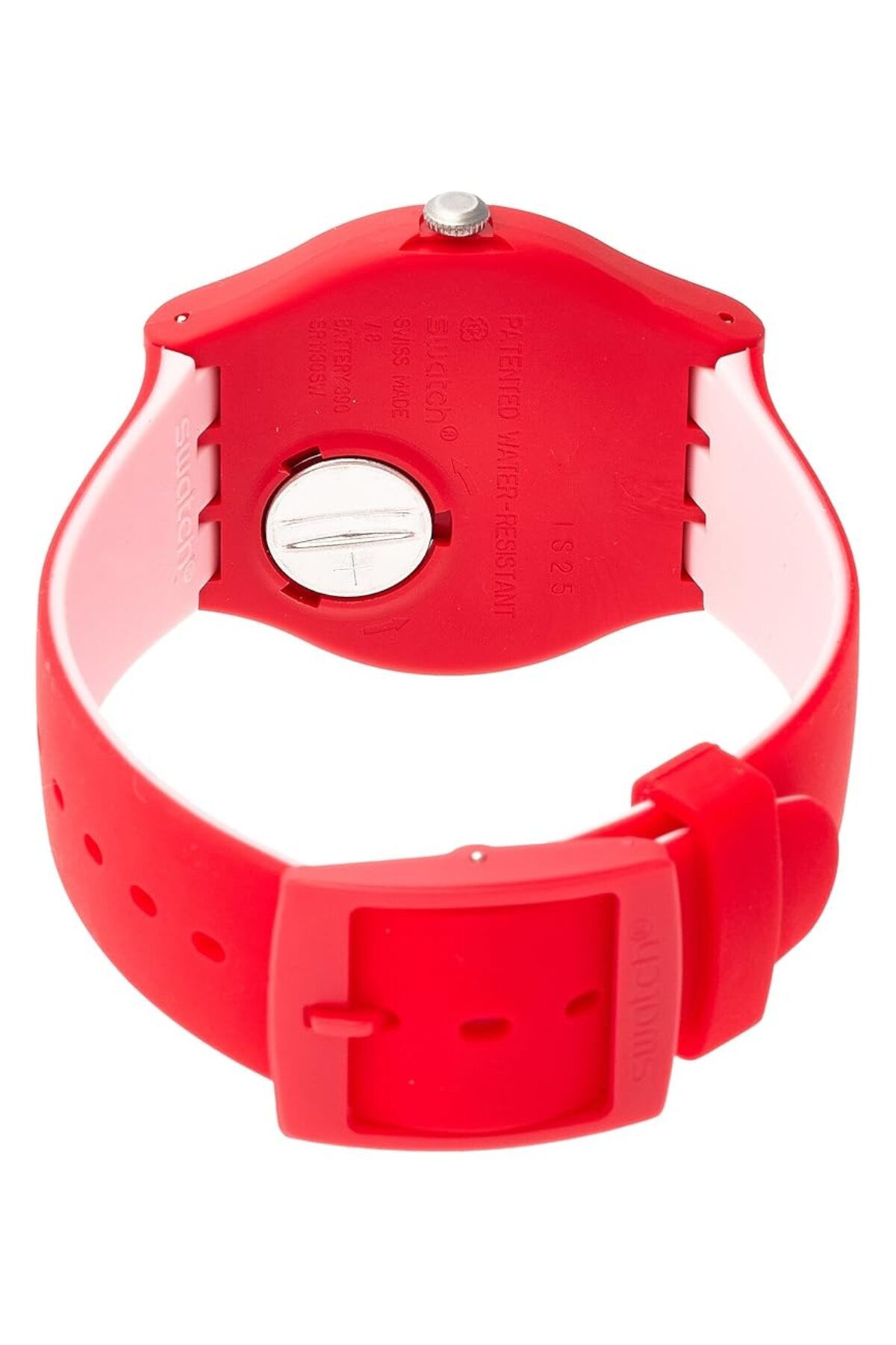 Generic-Swatch Quartz Watch Unisex Backup Red 41 Mm 2