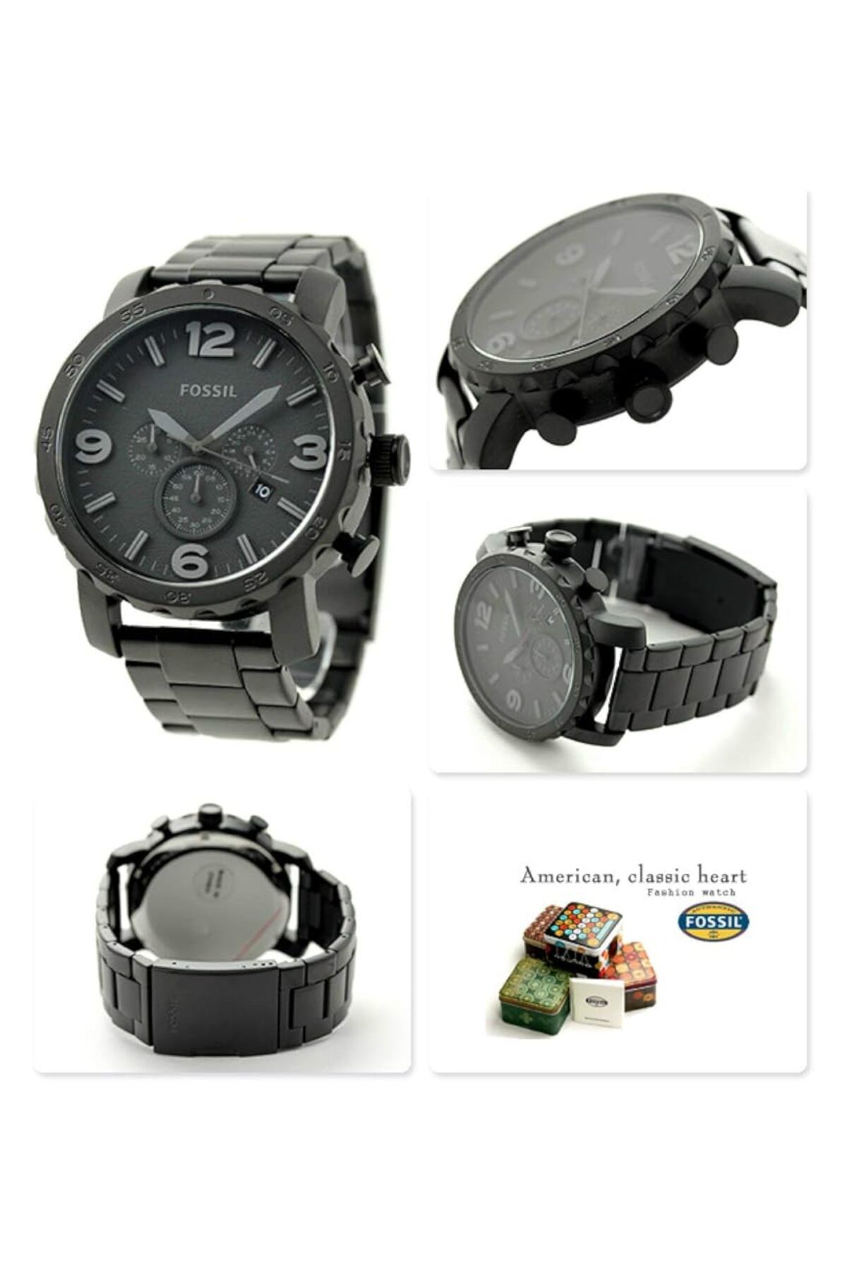 Generic-Fossil Black Leather Jacket 5