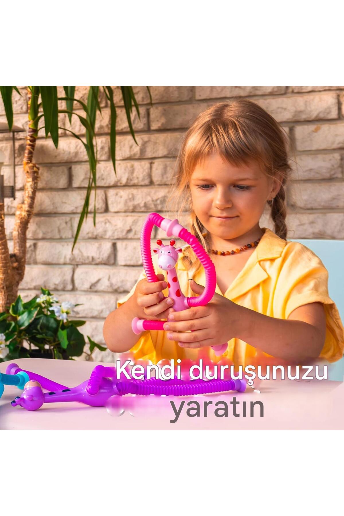 Genel Markalar Zürafa Oyuncak - Teleskopik Vantuzlu Duyusal Eğitim Oyuncak fotoğrafı 7 (önizleme)