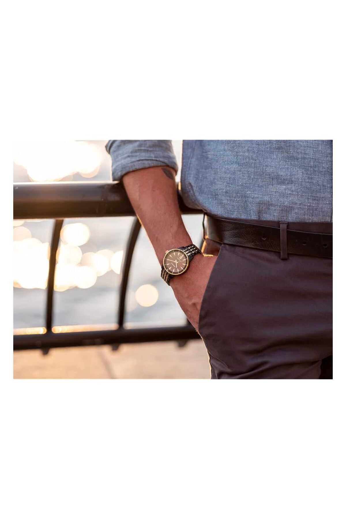 Generic-Armitron Dress Watch Model 20 5414Bkgb 4
