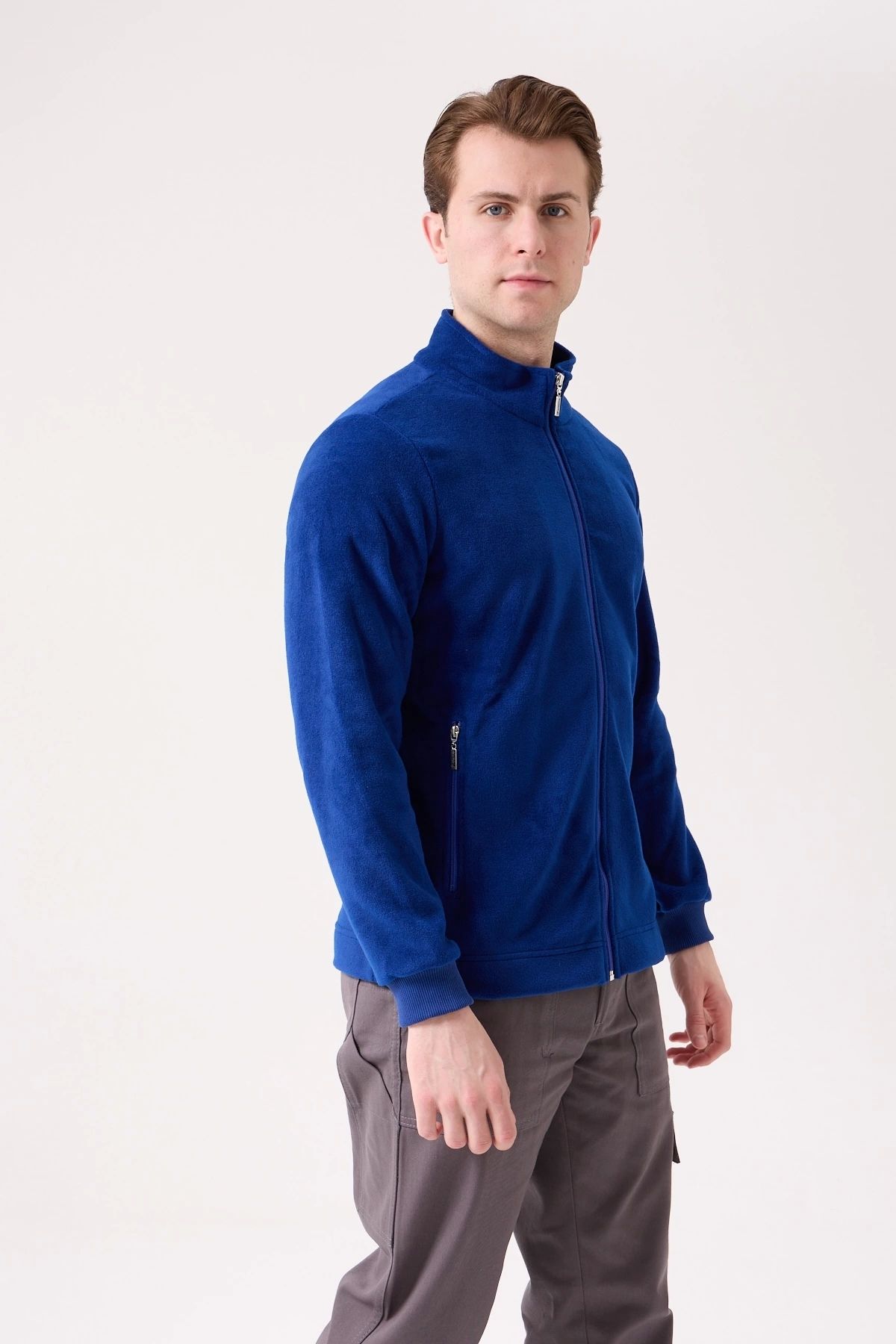 Kardelen İş Elbiseleri-Galanthus Fleece Coat Men's Zip-Up Warm Comfortable and Durable Winter Fleece 2