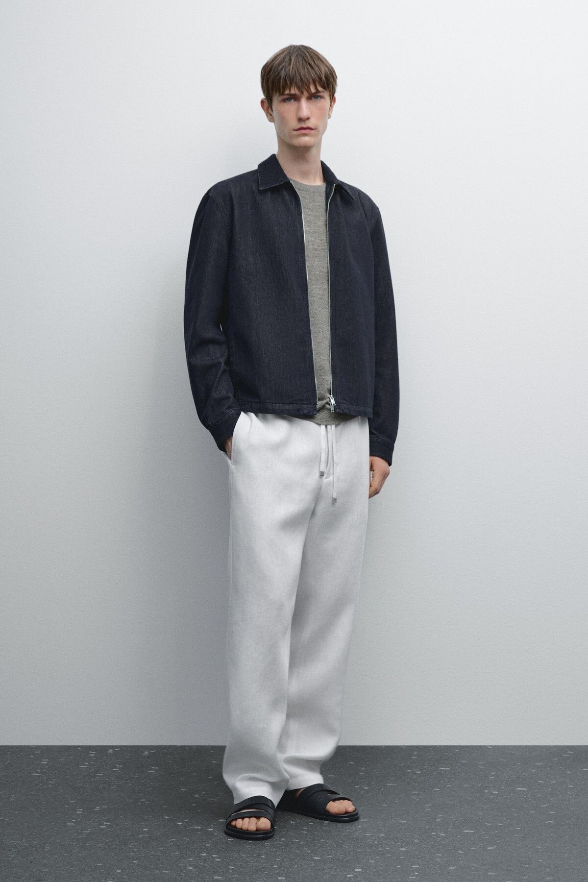 شلوار 100% کتان Massimo Dutti
