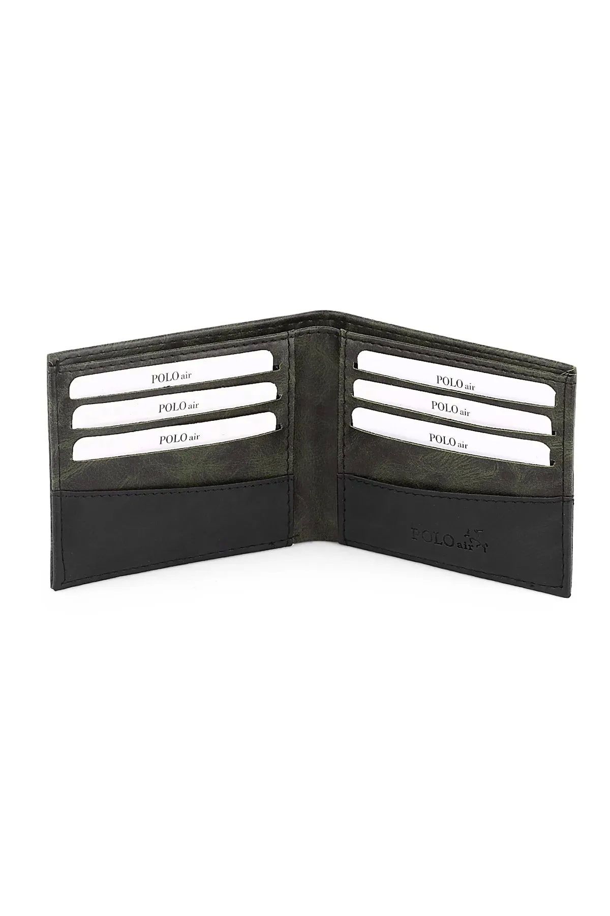 کیف پول مردانه داماد 4 DAILY STYLISH با جعبه: کمربند کارت مقدس عطر polo air