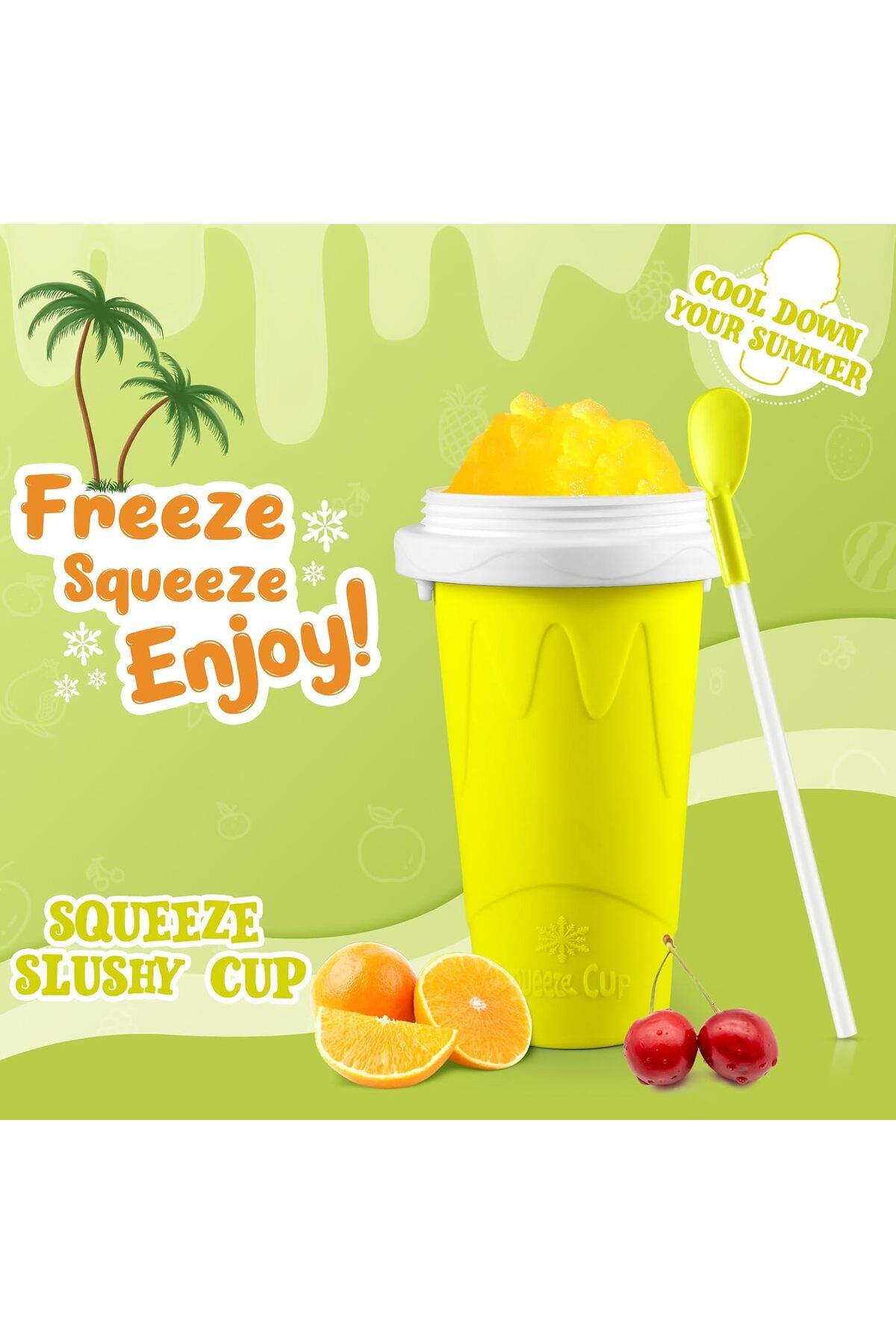 AWH-Slushy Cup Frozen Magic Slushie Maker Fun Squeeze Gadget for All Ages Assorted Colors 2