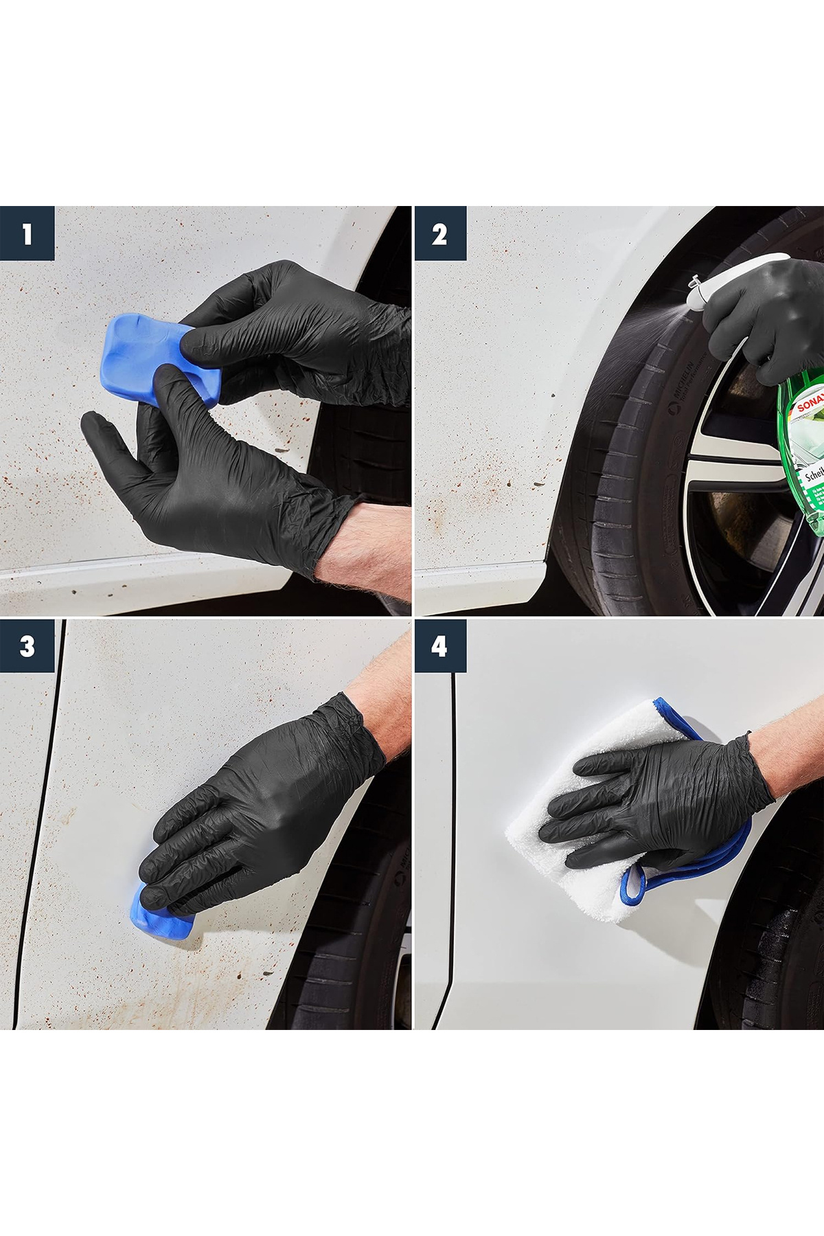 Sonax-Clay Bar 100g Removes Tar, Rust, Sap, Insects & Contaminants from Car Paint, Glass & Chrome 3