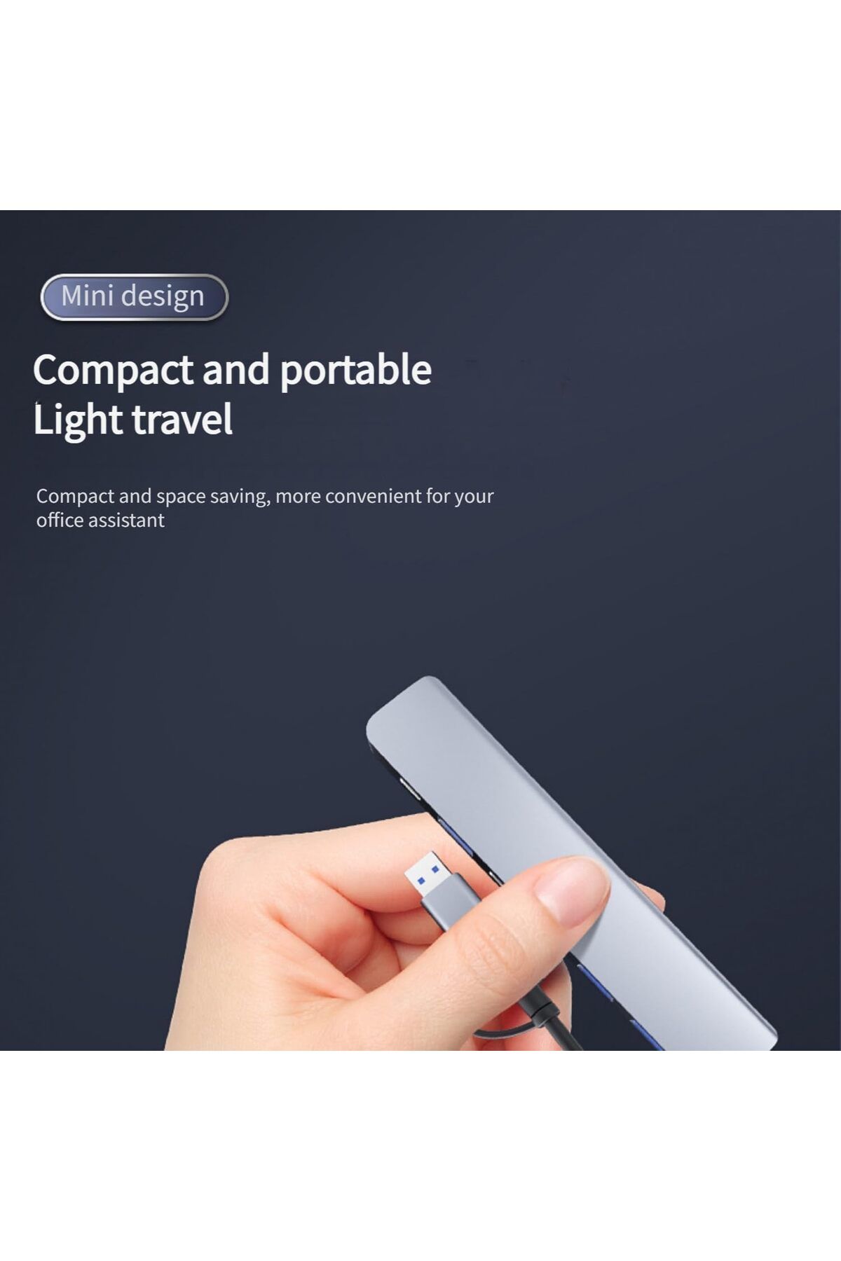 COOYA-USB C Hub, C Hub USB Hub, Multi-port USB-C Laptop Docking Station with USB 3.0, 5 USB Ports 5