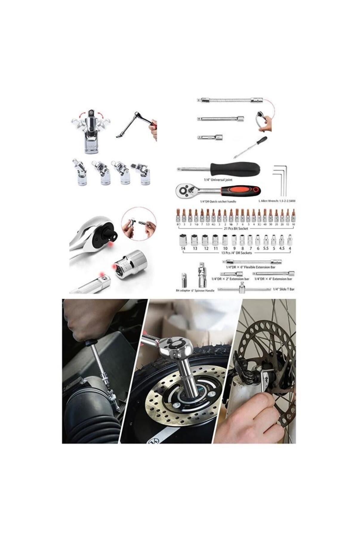 Nt Tools-1/4" Bits and Hex Socket Set - 46 Pieces NCSET14 3