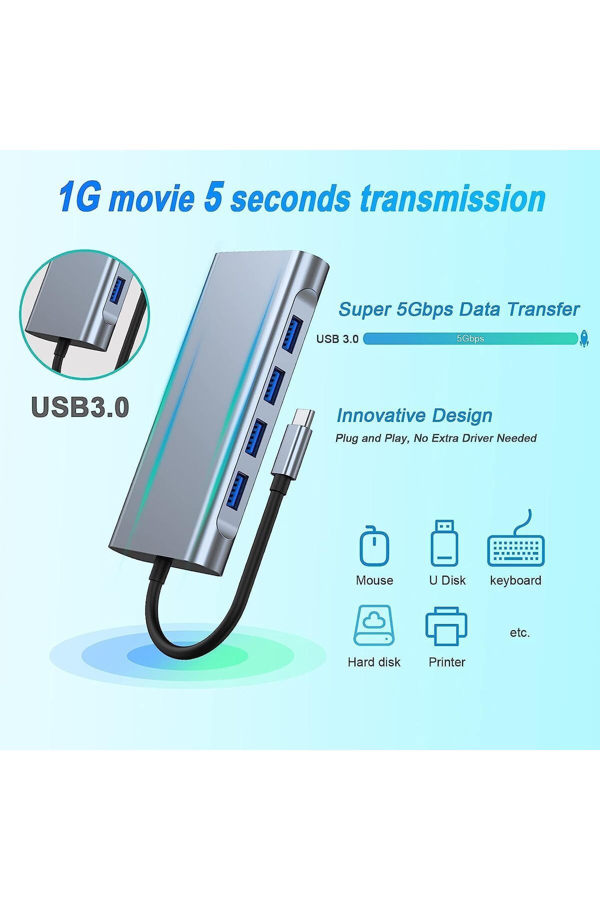 COOYA-موزع USB C، محطة إرساء USB C 11 في 1، HDMI بدقة 4K، VGA، USB 3.0، إيثرنت RJ45، قارئ بطاقات SD/TF 5