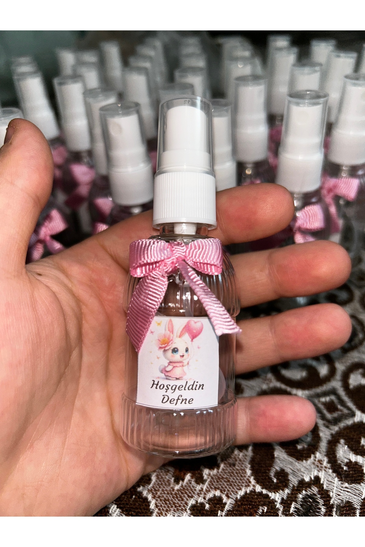 shop Hediyelik kolonya bebek,6ay kınası,sünenet,doğum günü 10 adet boş şişe (50cc) fotoğrafı 2 (önizleme)