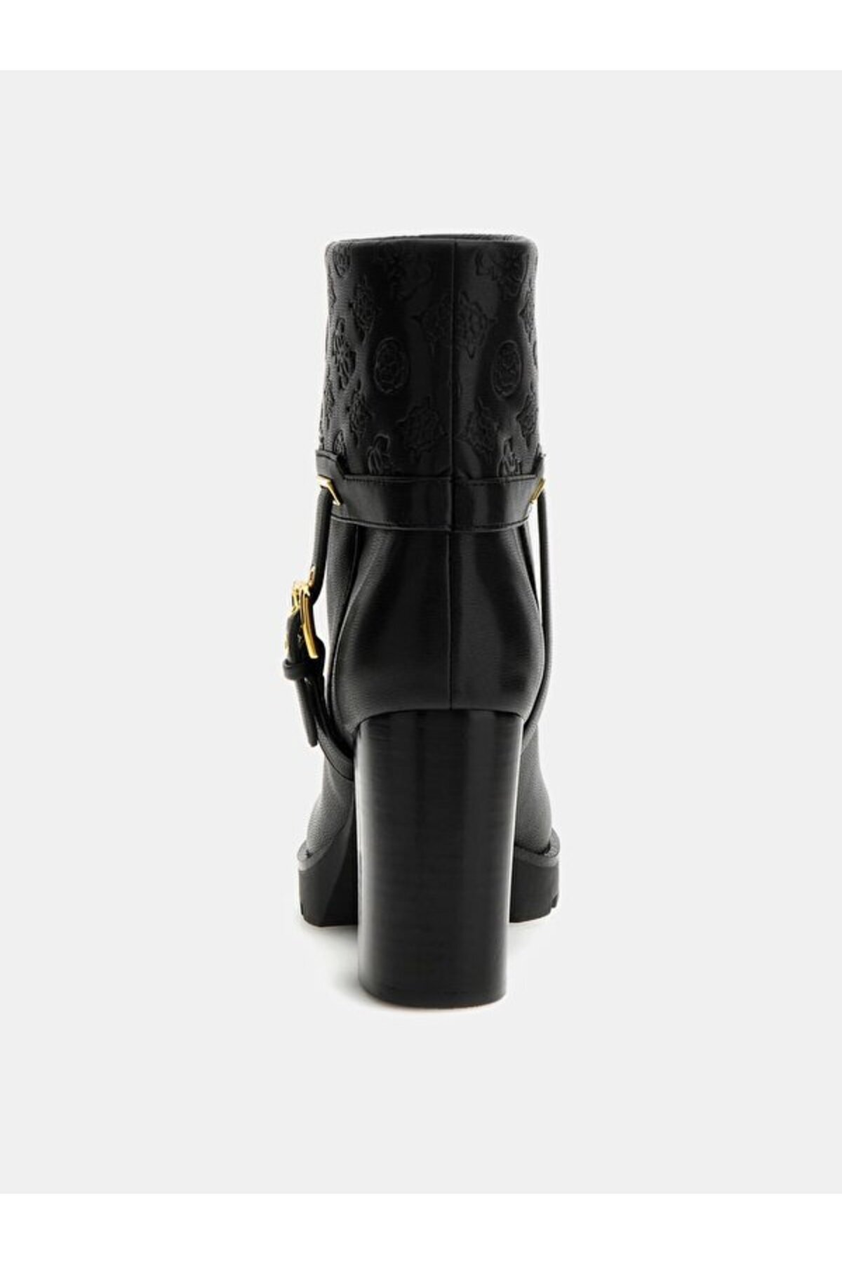 Guess-Cizme de damă din piele neagră impermeabilă - Bootie confortabilă FLFNEA FAL10-BLACK 3