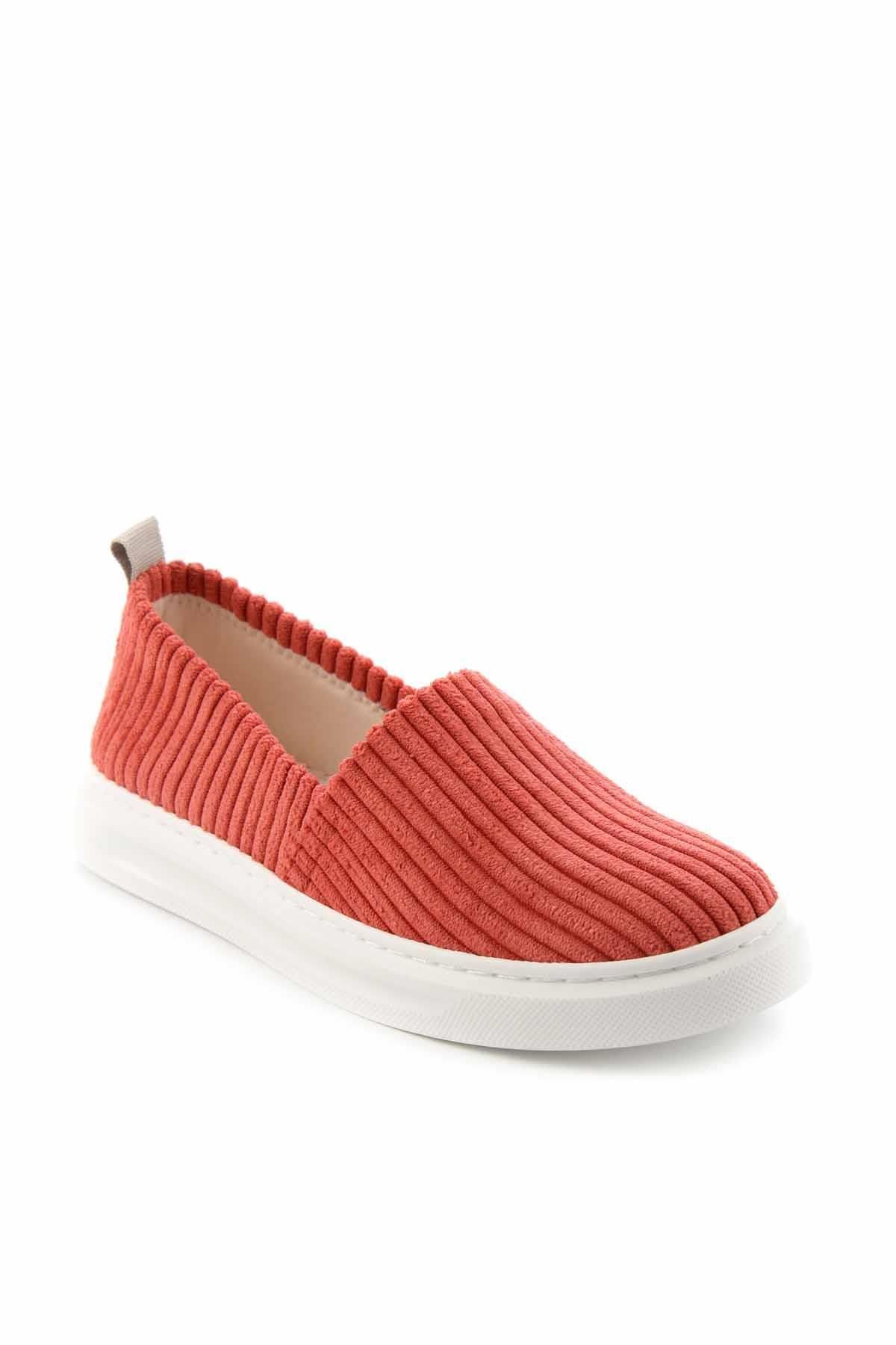 Bambi-Damen-Freizeitschuhe aus rotem Stoff K 01122001004 3