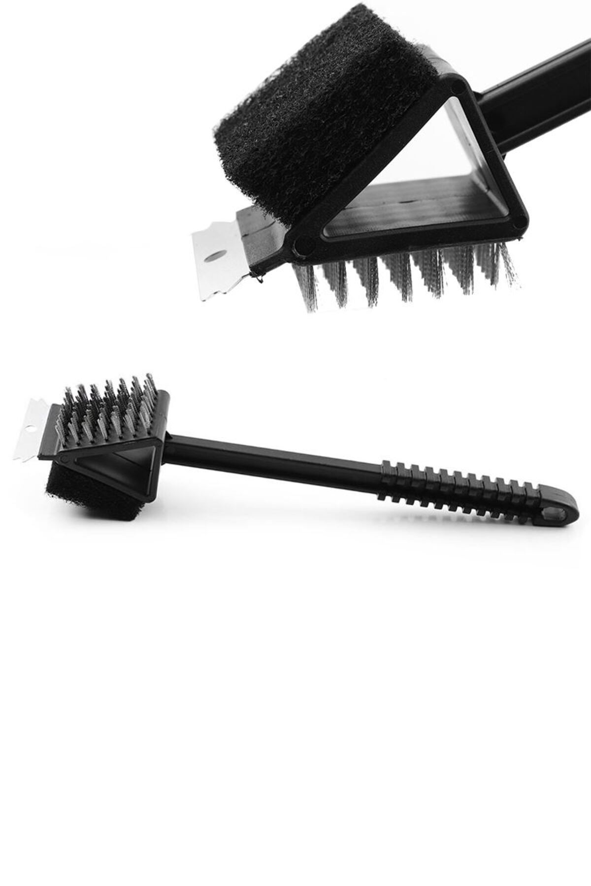 Weather Forecast Çift Taraflı 3 işlevli Mangal Izgara Barbekü Temizleme Fırçası Kazıyıcı cin989