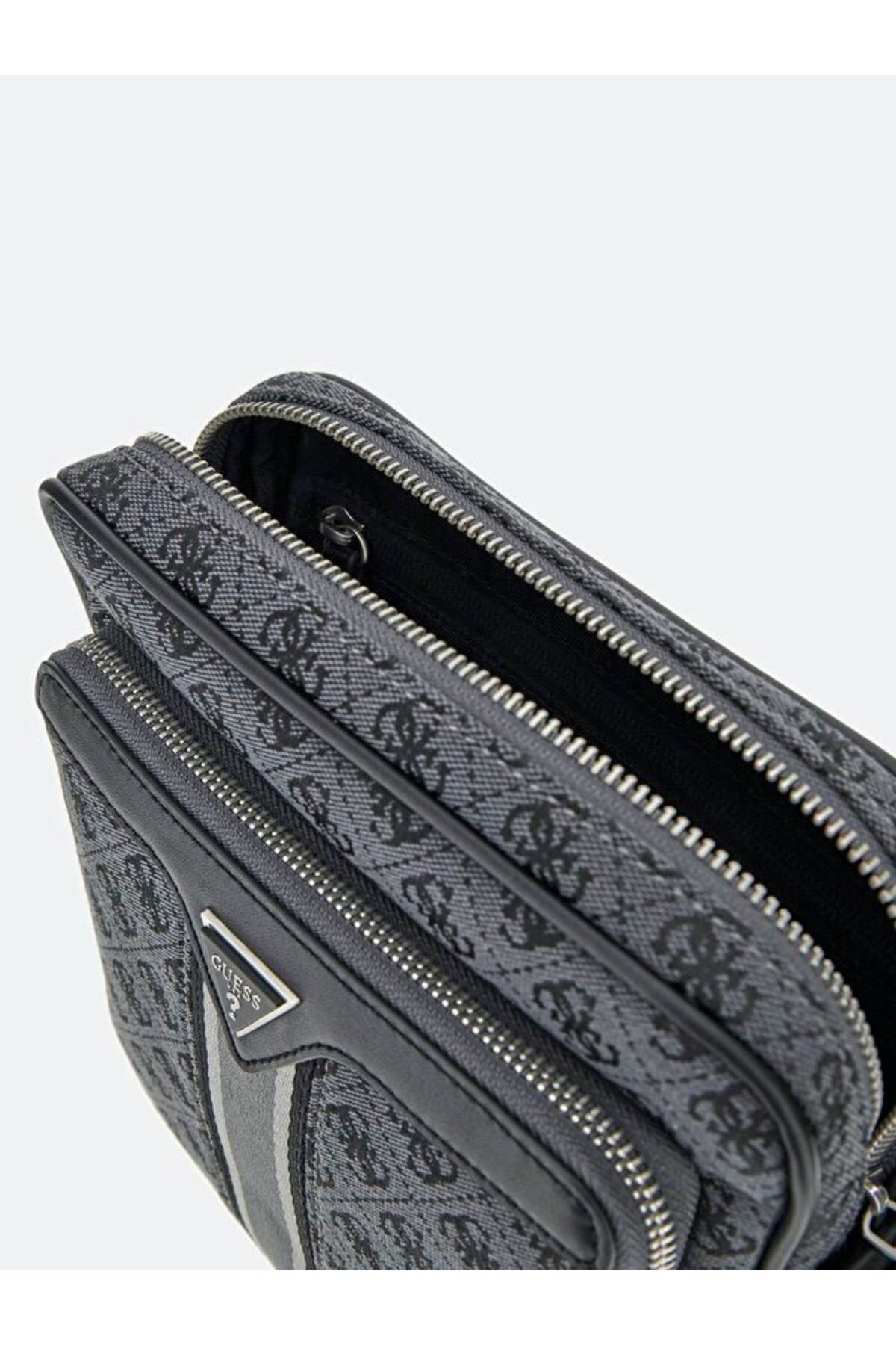 Guess-Milano Top Zip Xbdy W Frt Pckt Men's Gray Shoulder Bag Hmmistp5160-Cbl 3