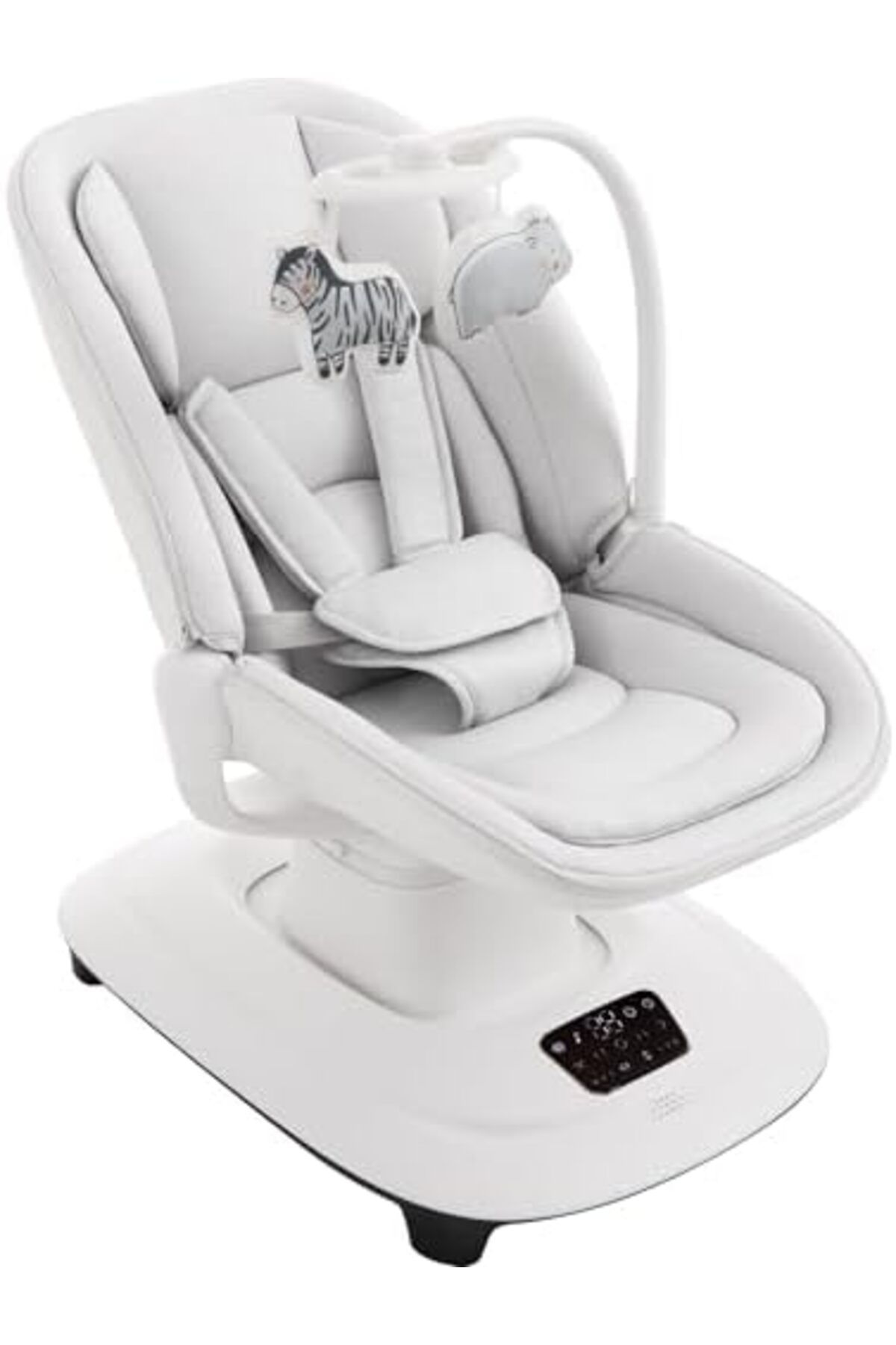 Mastela-Deluxe Baby Cradle with Gentle Touch Control, 5 Swing Modes, 360° Rotation, App Control, 3 2