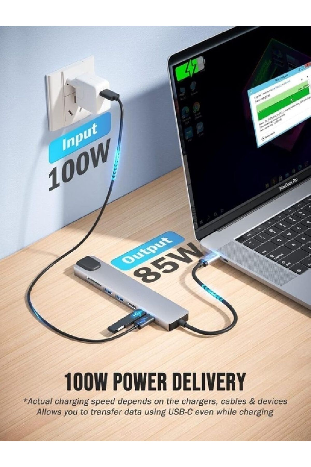 COOYA-9-in-1 USB C Hub Multiport Adapter with 4K HDMI,100W PD, USB 2.0 & USB 3.0 5