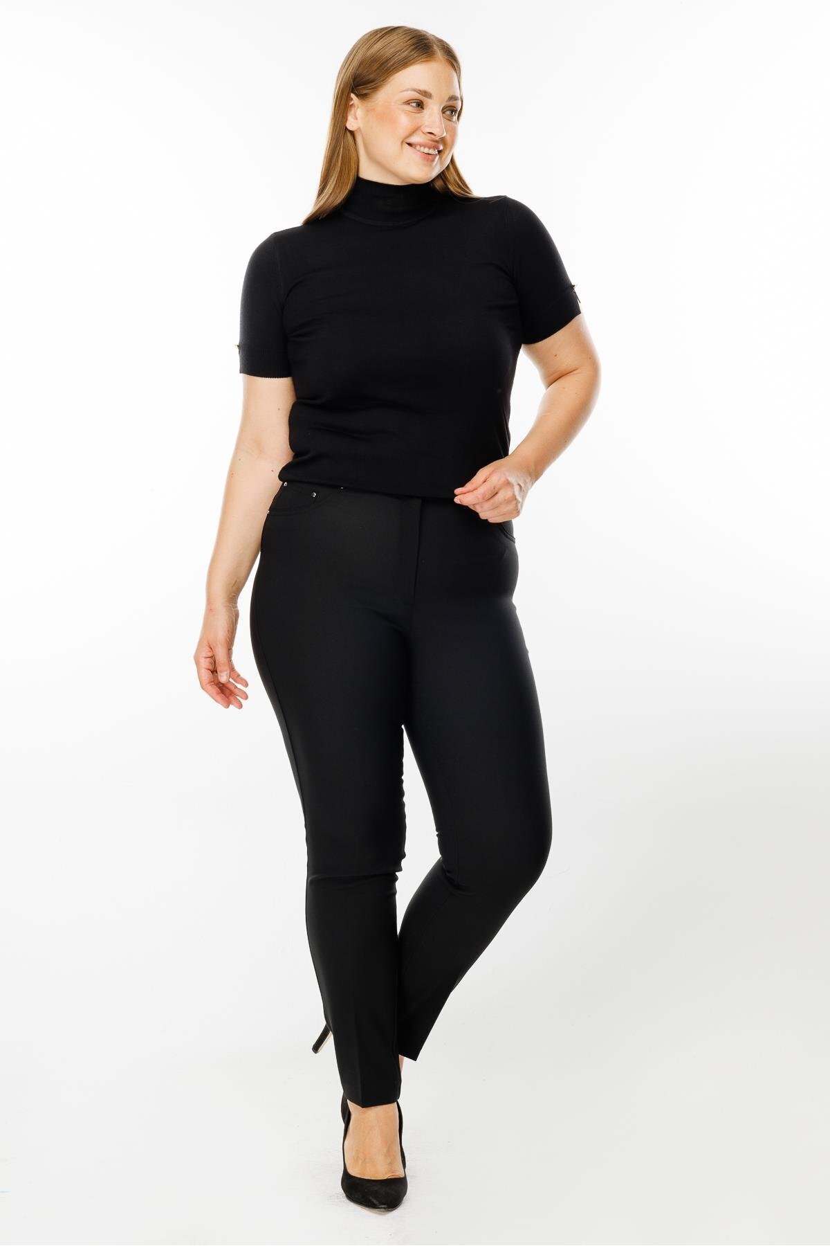 Nefeli-Five Pocket Trousers with Elastic Waist 4