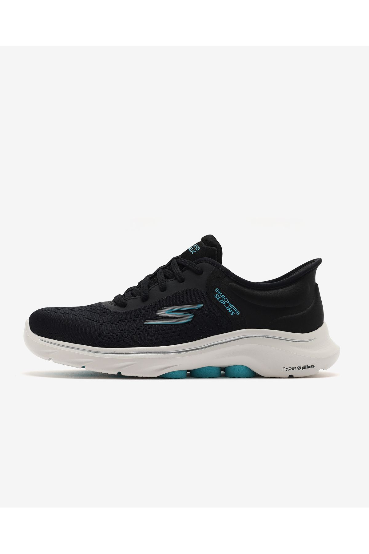 Go Walk 7 - کفش پیاده روی مشکی زنانه Valin 125233 Bkaq Skechers