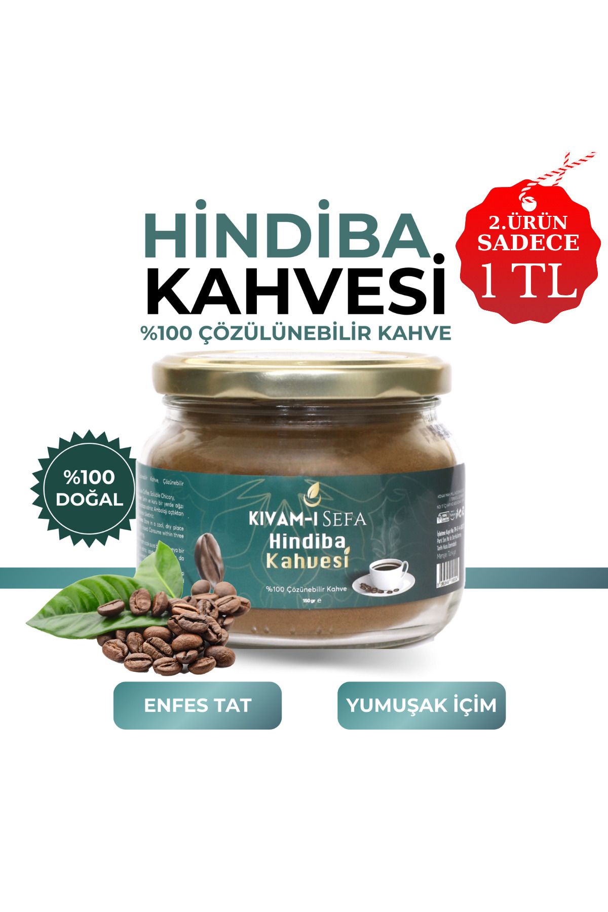 Hindiba Kahvesi Detox 1 Aylık [60 Kullanım] 150gr