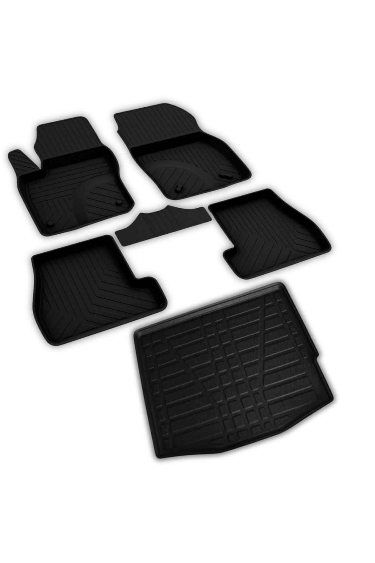ferrous autoaccessories Ford Focus 3 HB Ferrous 4D Paspas ve İnce Stepne 3D Bagaj 2011 2014