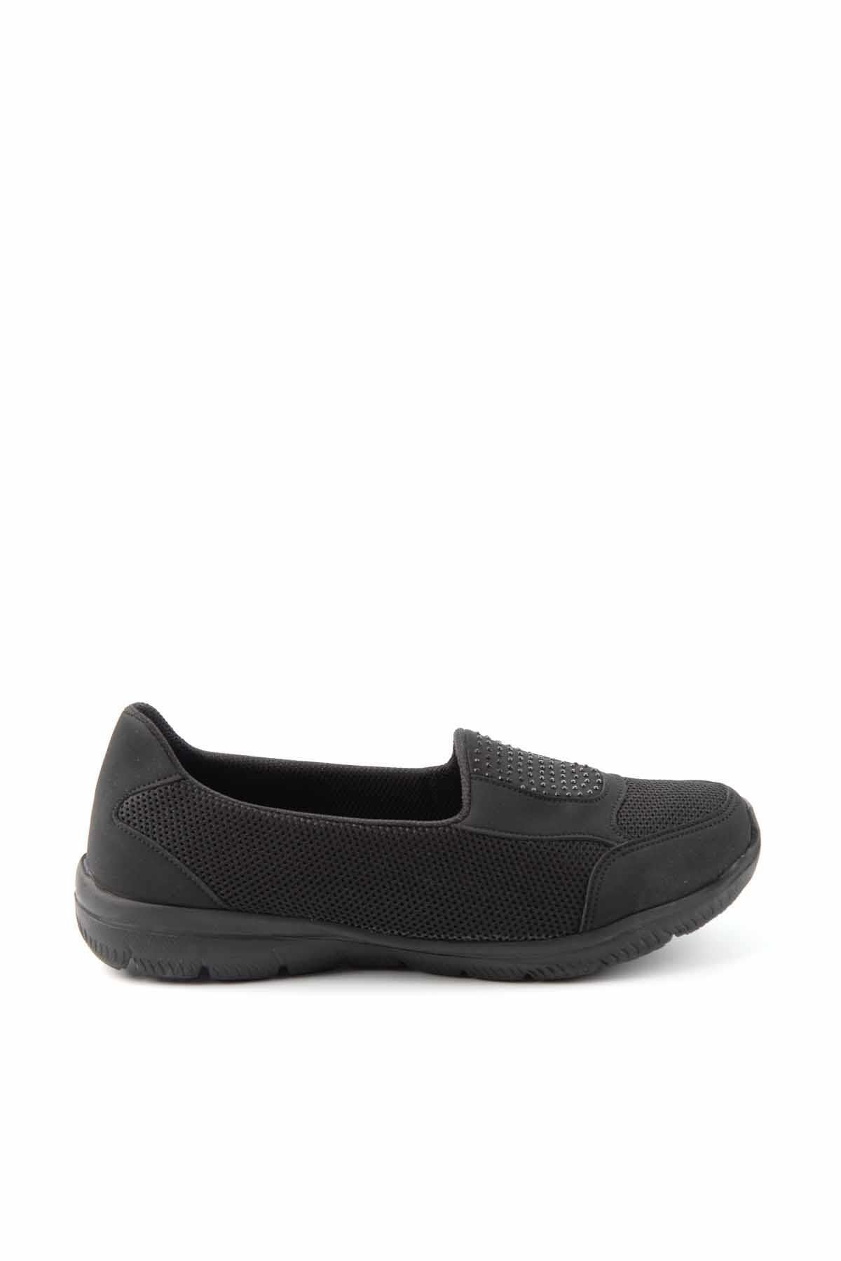 Bambi Czarne Siateczkowe Buty Damskie Casualowe 22 Kobieta - 36