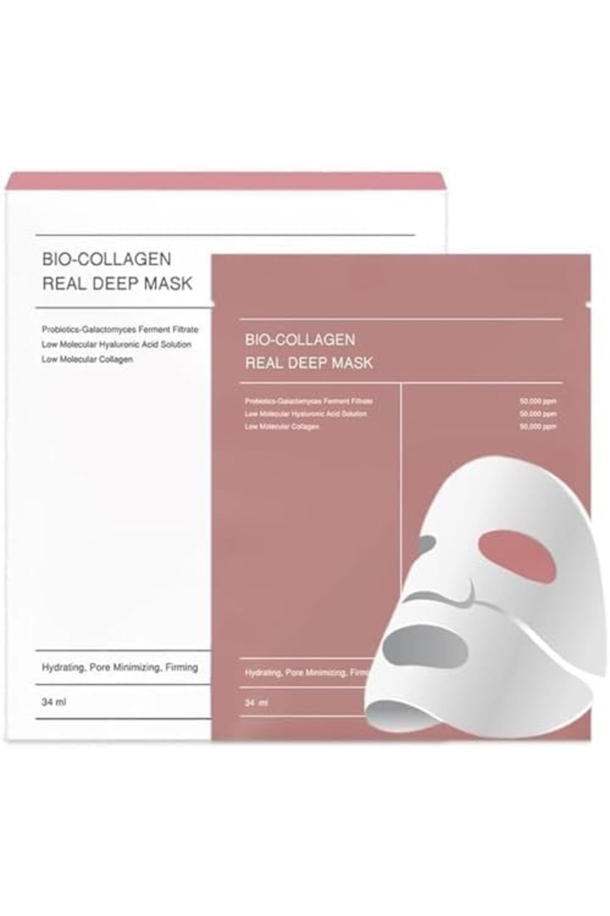 Biodance-Bio-Collagen Real Deep Mask 4PCS, Hydrating Over Night, Facial Sheet Mask, Pore Minimising, Fi 2