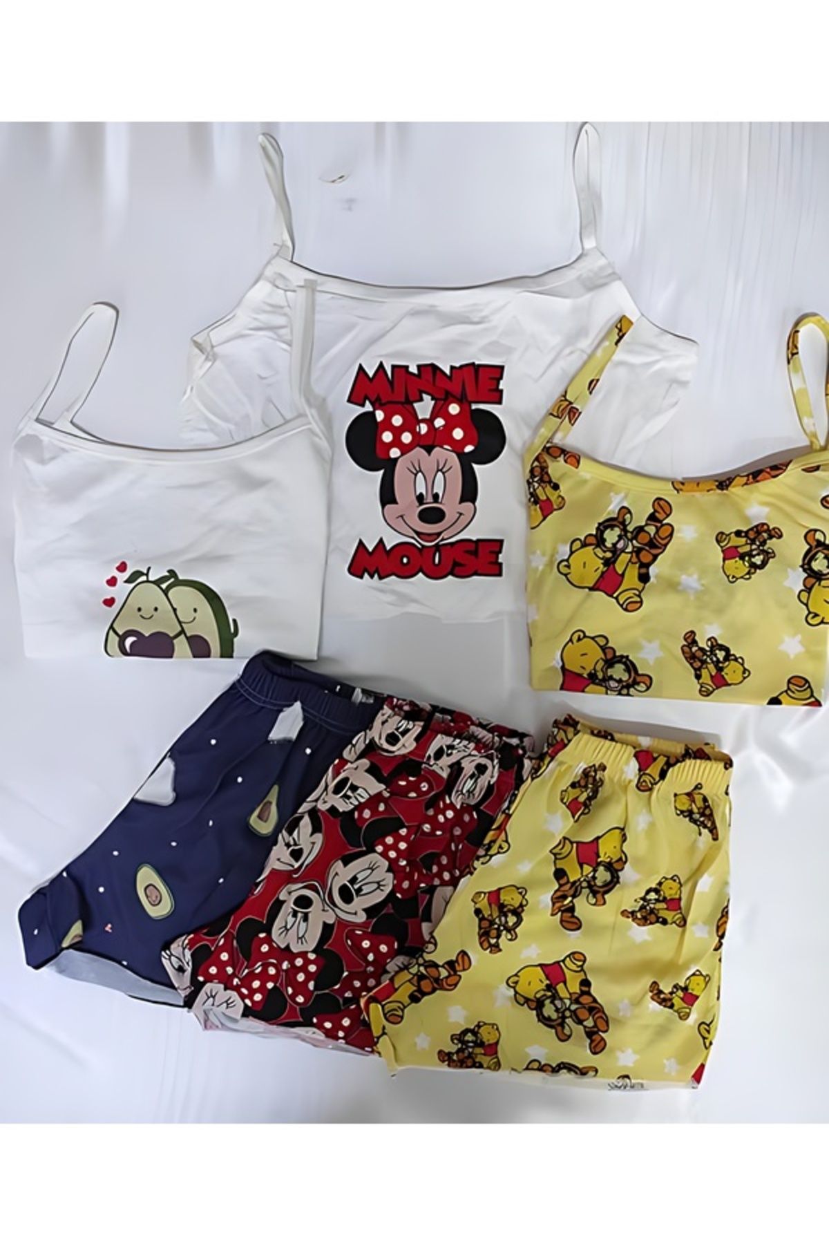 PEMBİŞ HOMEWEAR 3 LÜ ŞORT TAKIMI Kod TK009
