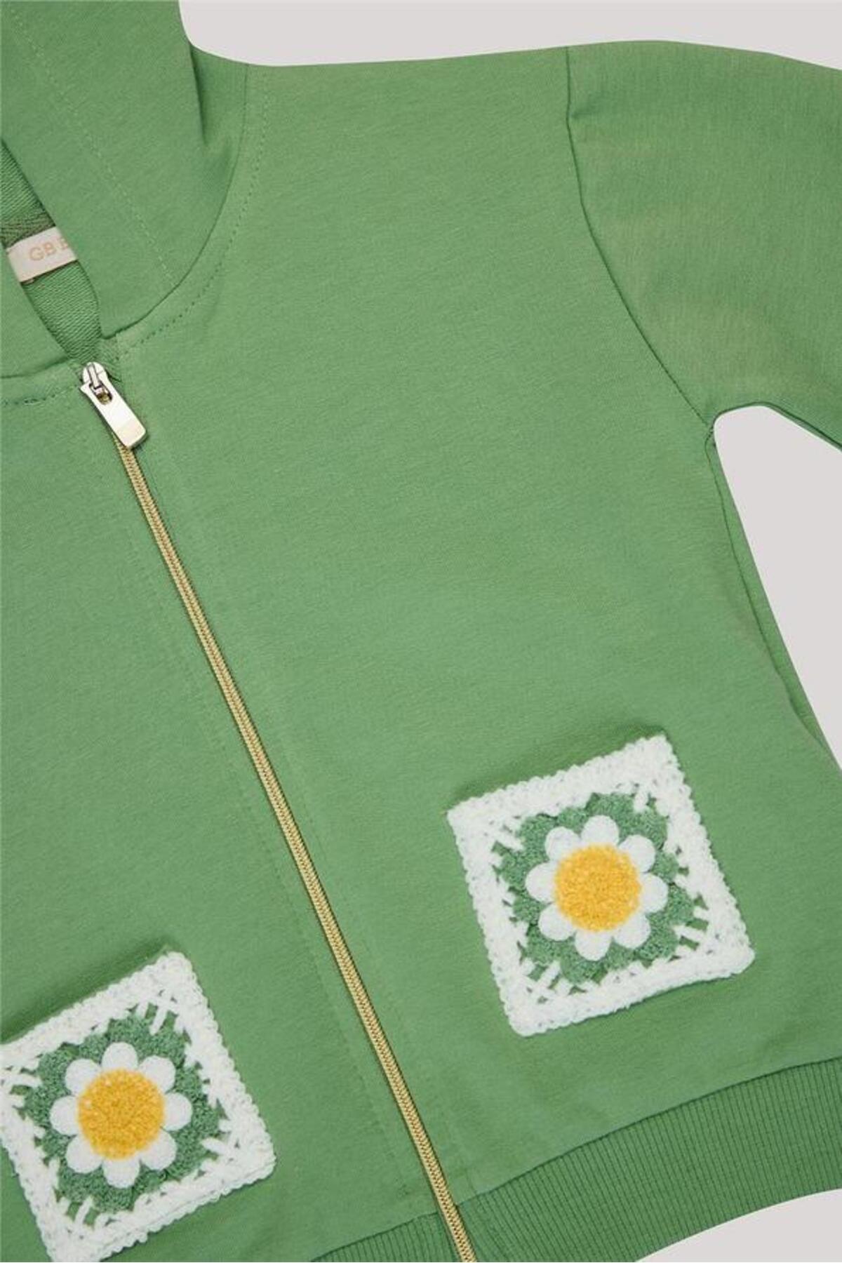 GB Baby Bg Store Kız Bebek Yeşil Eşofman Üstü fotoğrafı 3 (önizleme)