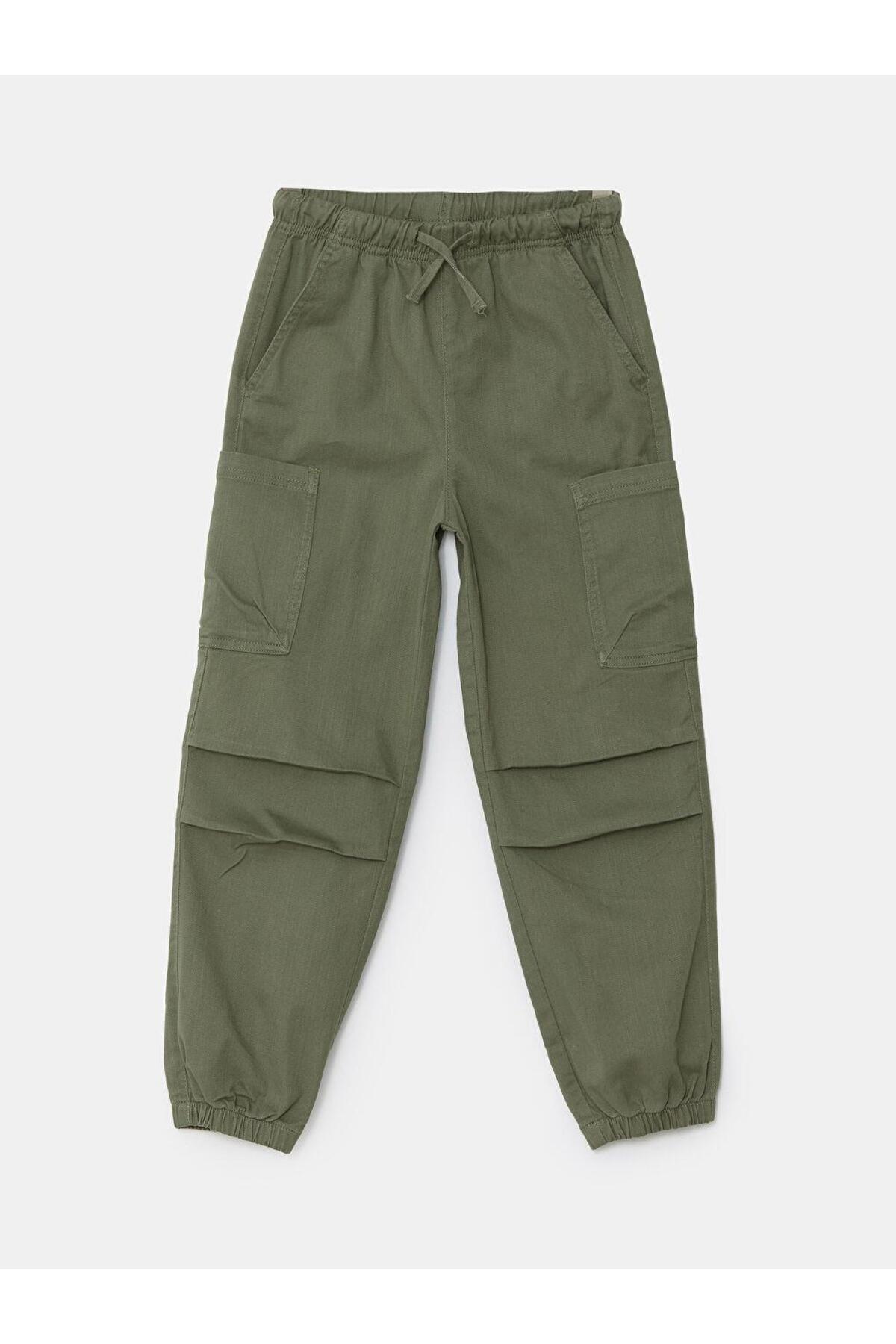 LC Waikiki-Pantaloni de jogger pentru fete cu talie elastică 1