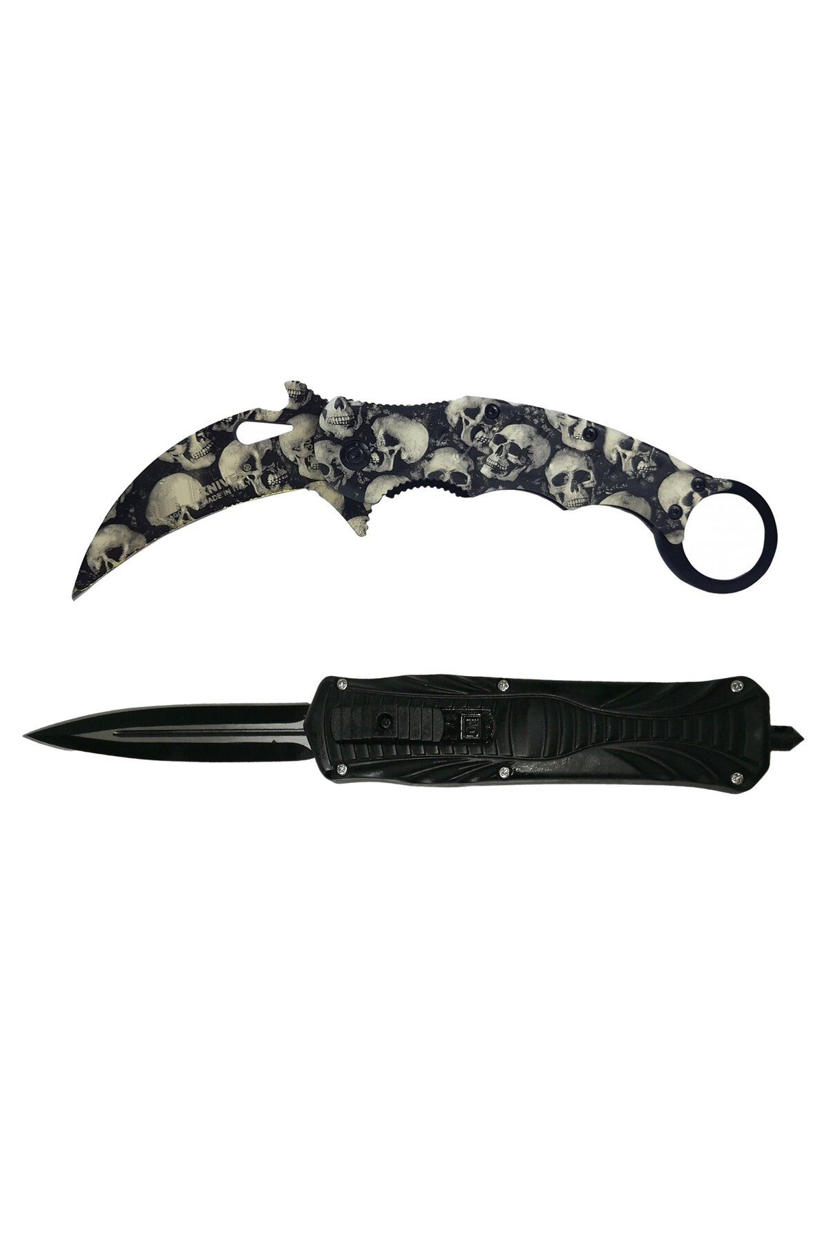 Depox Set De Doua Cutite De Vanatoare Ideallstore , Karambit Si Automate, Multicolor - One Size