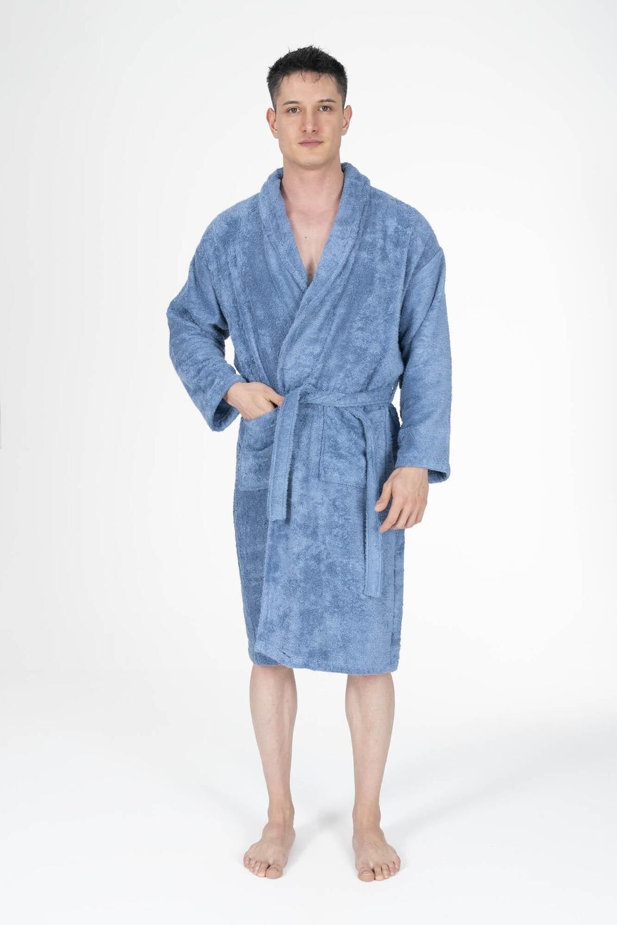 VAROL-Unisex Bamboo Bathrobe - Curl Gramid 1
