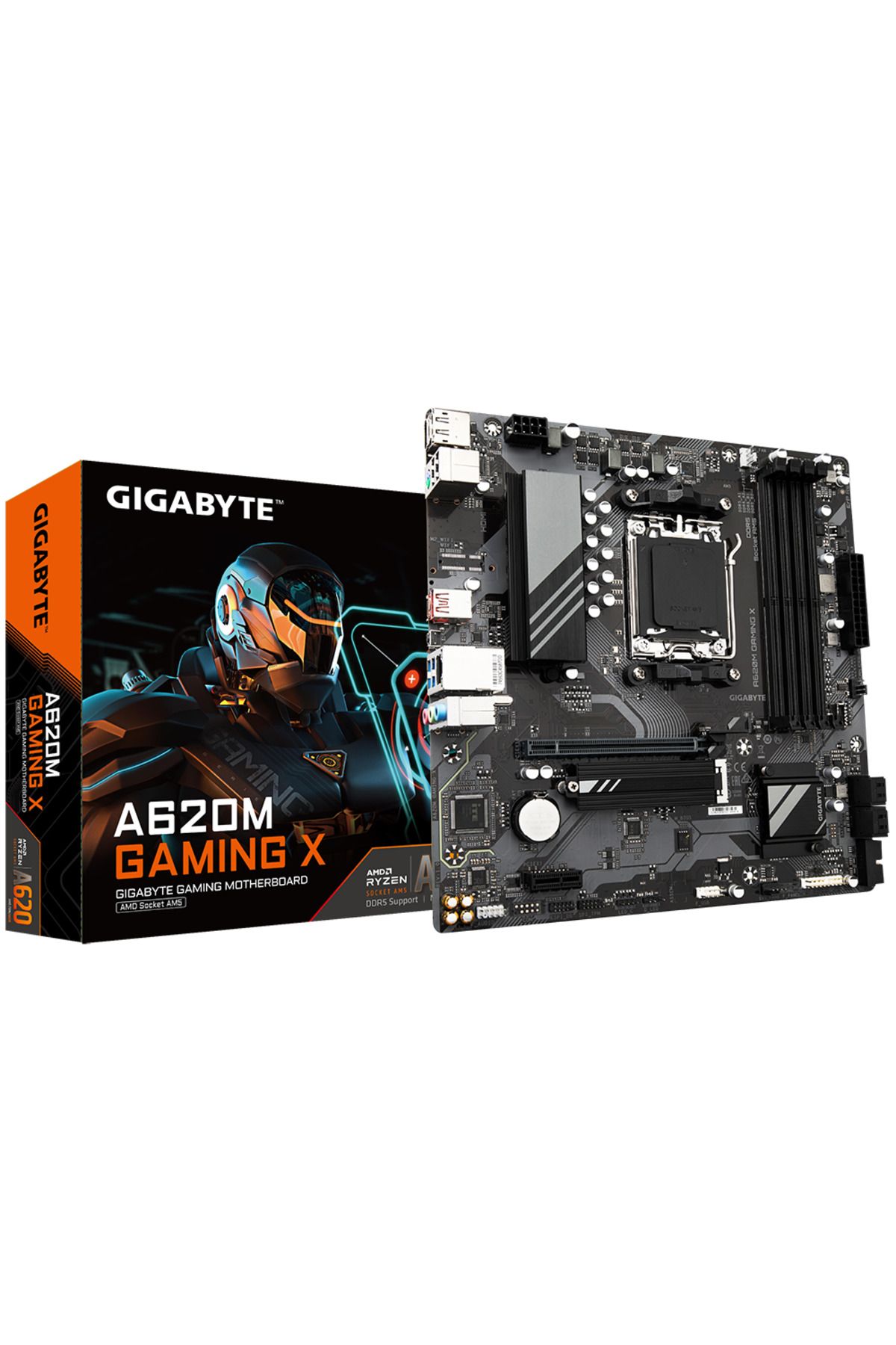 Gigabyte-Gigabyte A620M GAMING X Motherboard, AM5, 4x DDR5, DisplayPort, HDMI, PCIe, mATX 2
