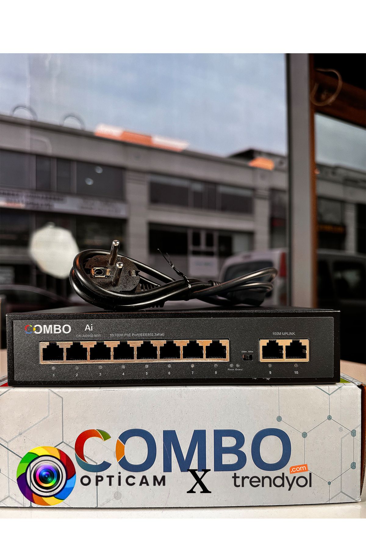 COMBO 8+2 10/100 96 Watt Poe Switch Combo