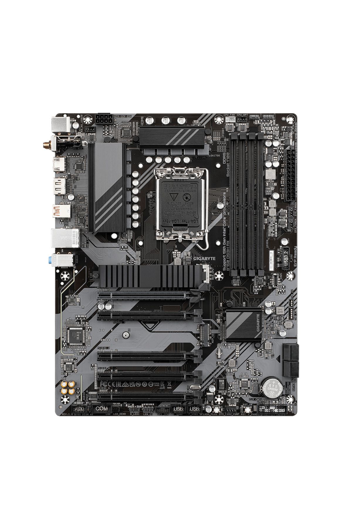 Gigabyte-Placa de baza GIGABYTE B760 DS3H AX LGA1700, 4x DDR5 7600MHz, 1x HDMI, 1x DisplayPort 3