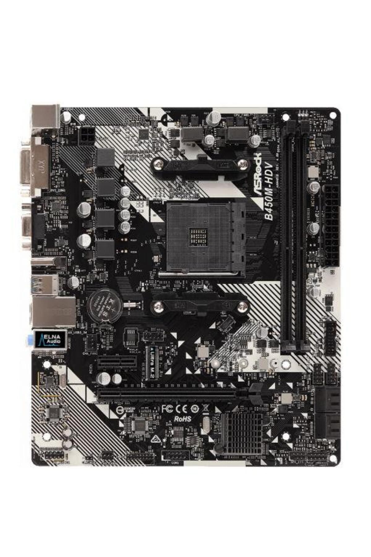 ASROCK-Placa de Baza ASRock B450M-HDV R4.0, AMD B540, AM4, DDR4, mATX 1