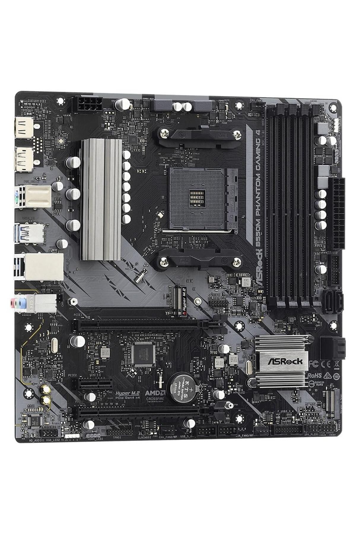 ASROCK-Placa de baza ASRock B550M PHANTOM GAMING 4, Socket AM4, AMD B550, DDR4, mATX 3