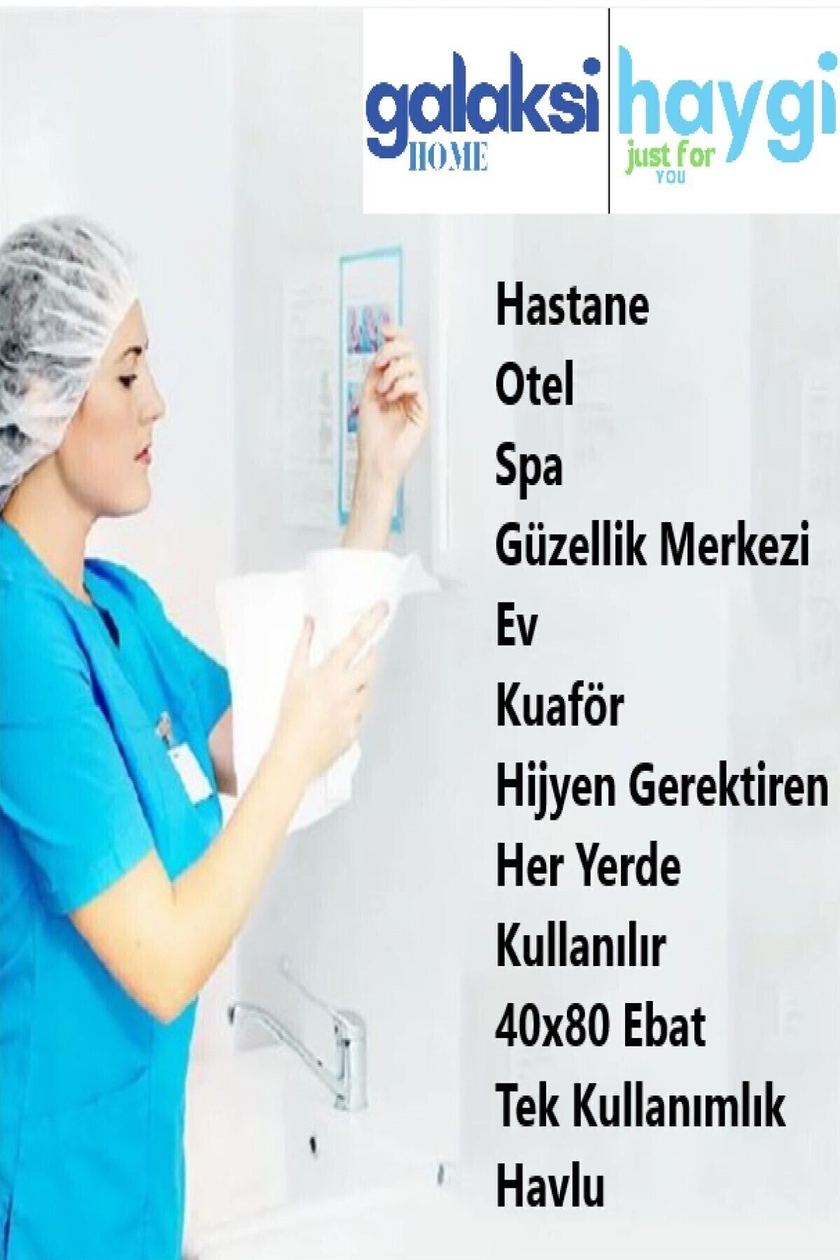 galaksihome-منشفة حلاق للاستعمال مرة واحدة - منشفة فردية مقاس 40 × 80 سم 100 قطعة 5