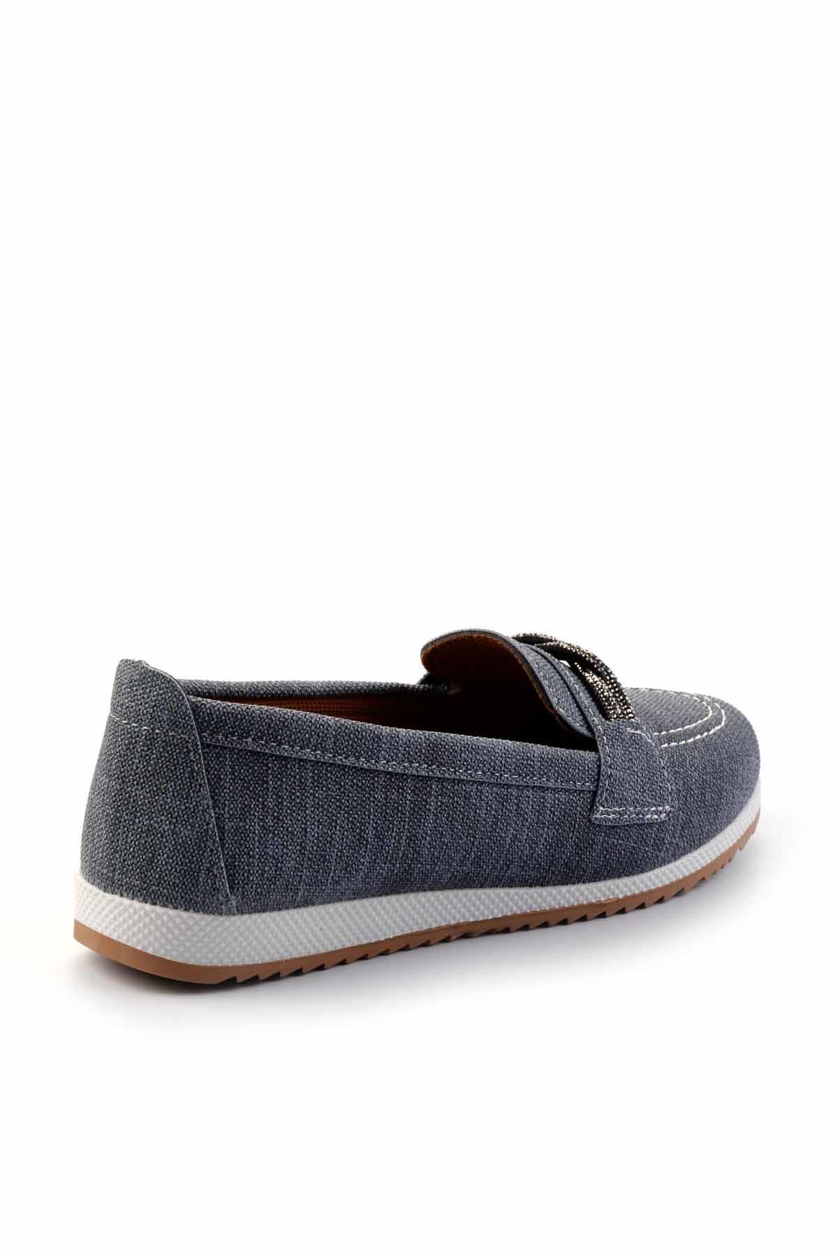 Bambi-Denim Blue Damskie Mokasyny01621111109 4