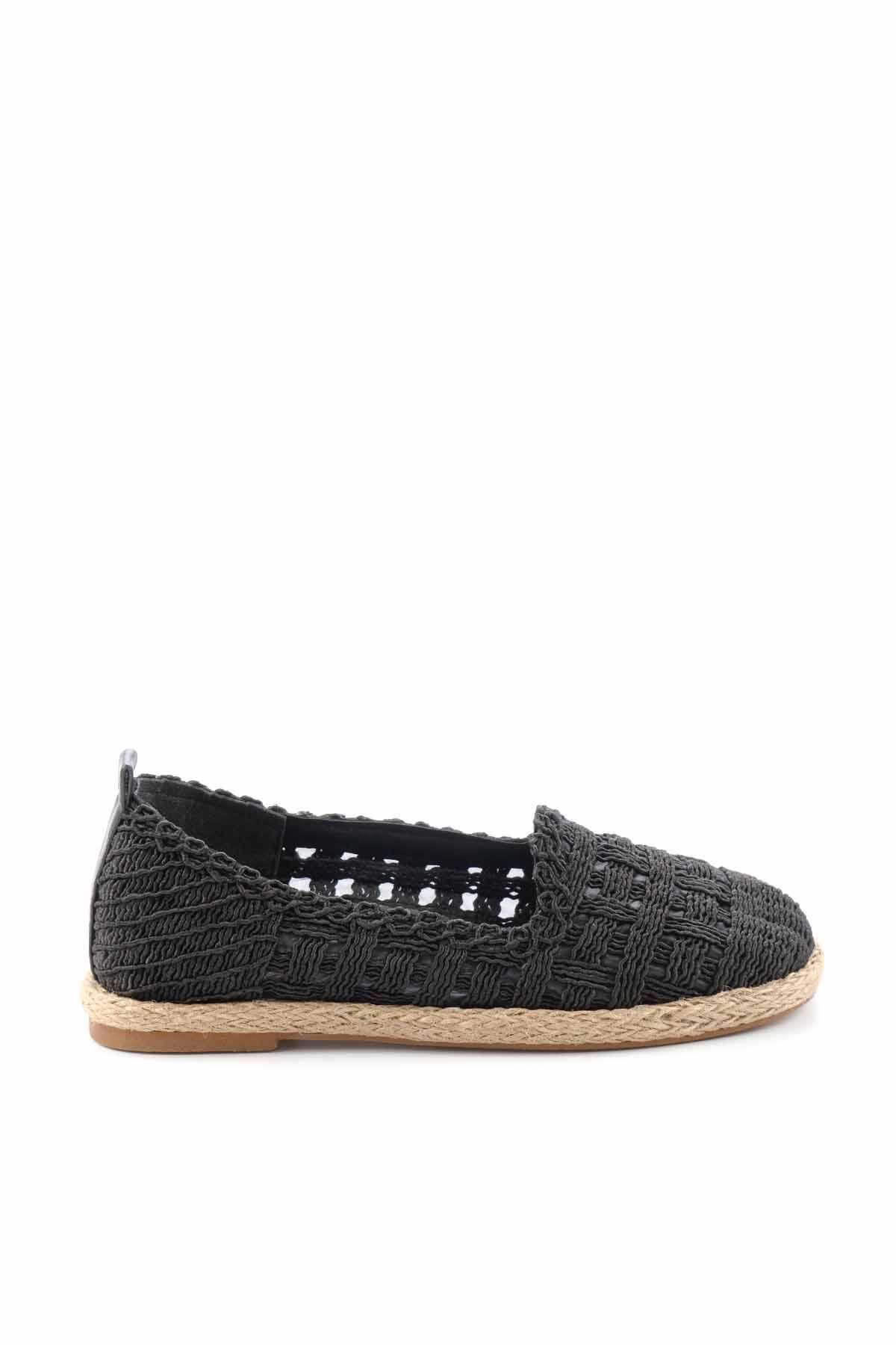 Bambi Czarne Dzianinowe Espadryle Damskie 16 Kobieta - 36