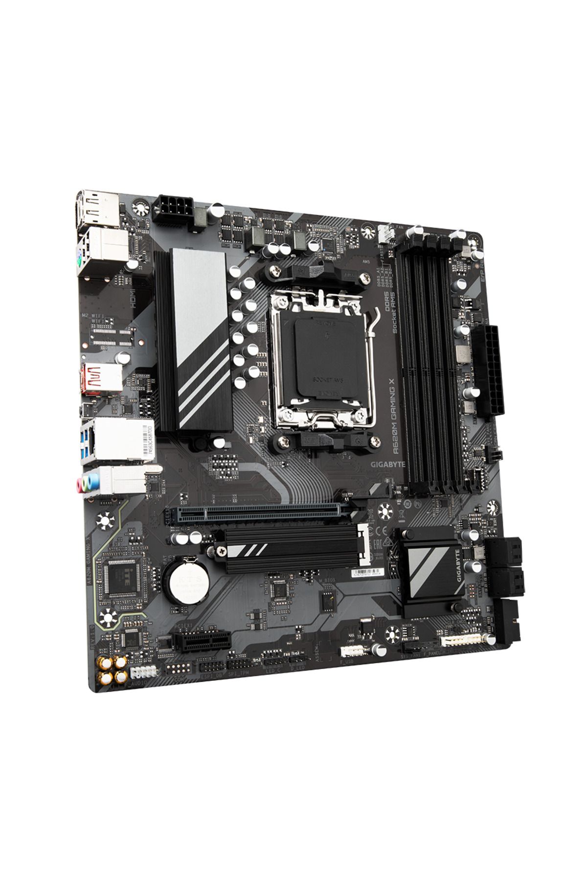 Gigabyte-Gigabyte A620M GAMING X Motherboard, AM5, 4x DDR5, DisplayPort, HDMI, PCIe, mATX 3