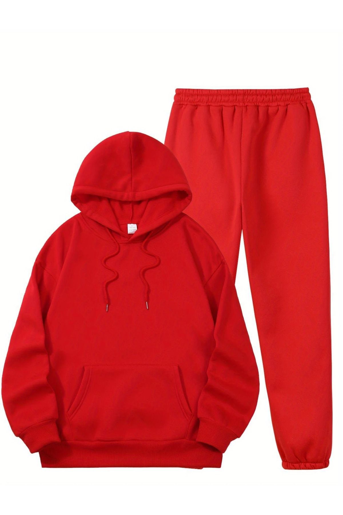 PENTHİLUS-Cute Cat Print Casual Sportswear Set with Hooded Sweatshirt and Pants 2