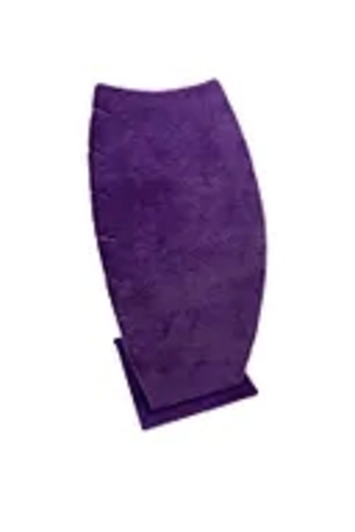 MeGass Dekor Tesatura Din Piele Intoarsa Culoare Mov 25/12 Cm Colier - Suport Cu Picioare Cu Lant - One Size
